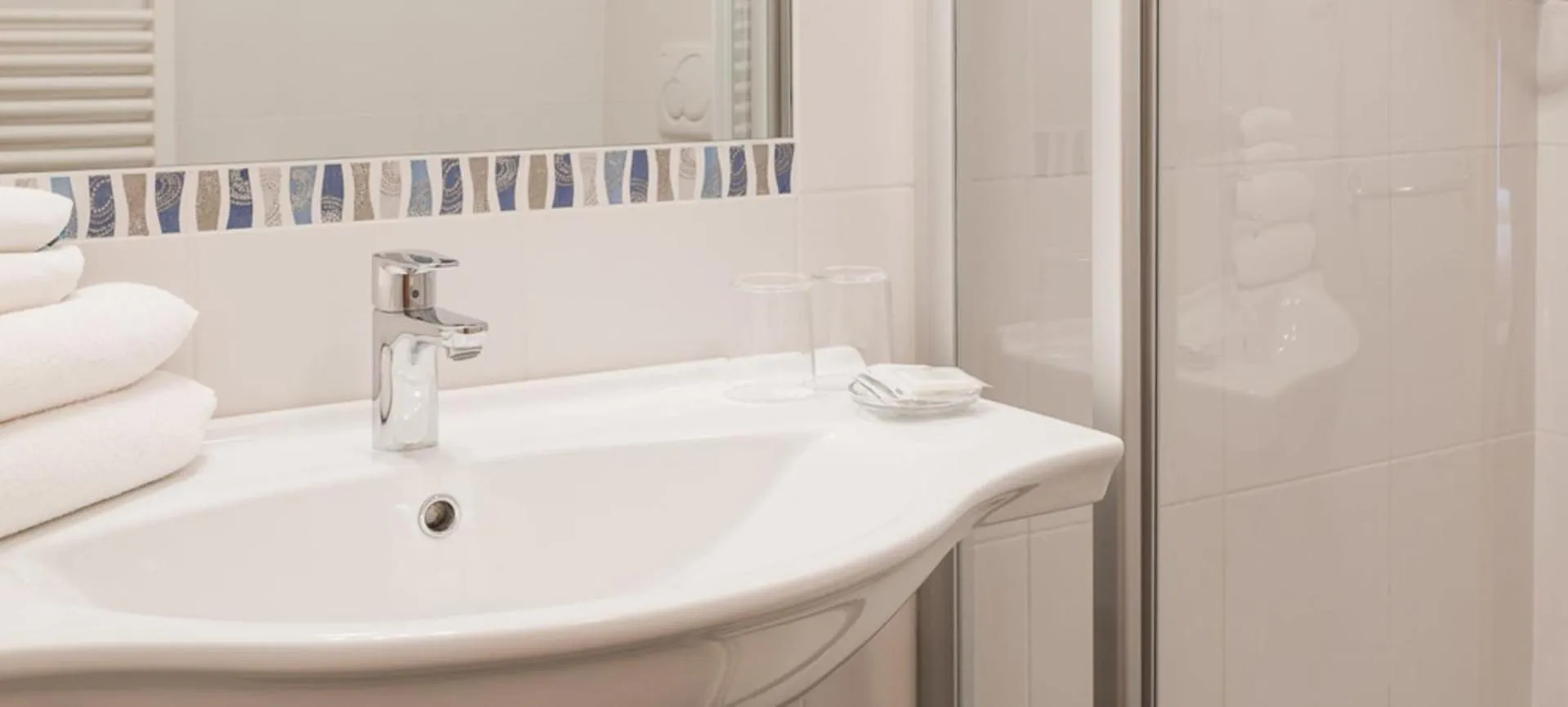 Bathroom in Parkhotel Plauserhof