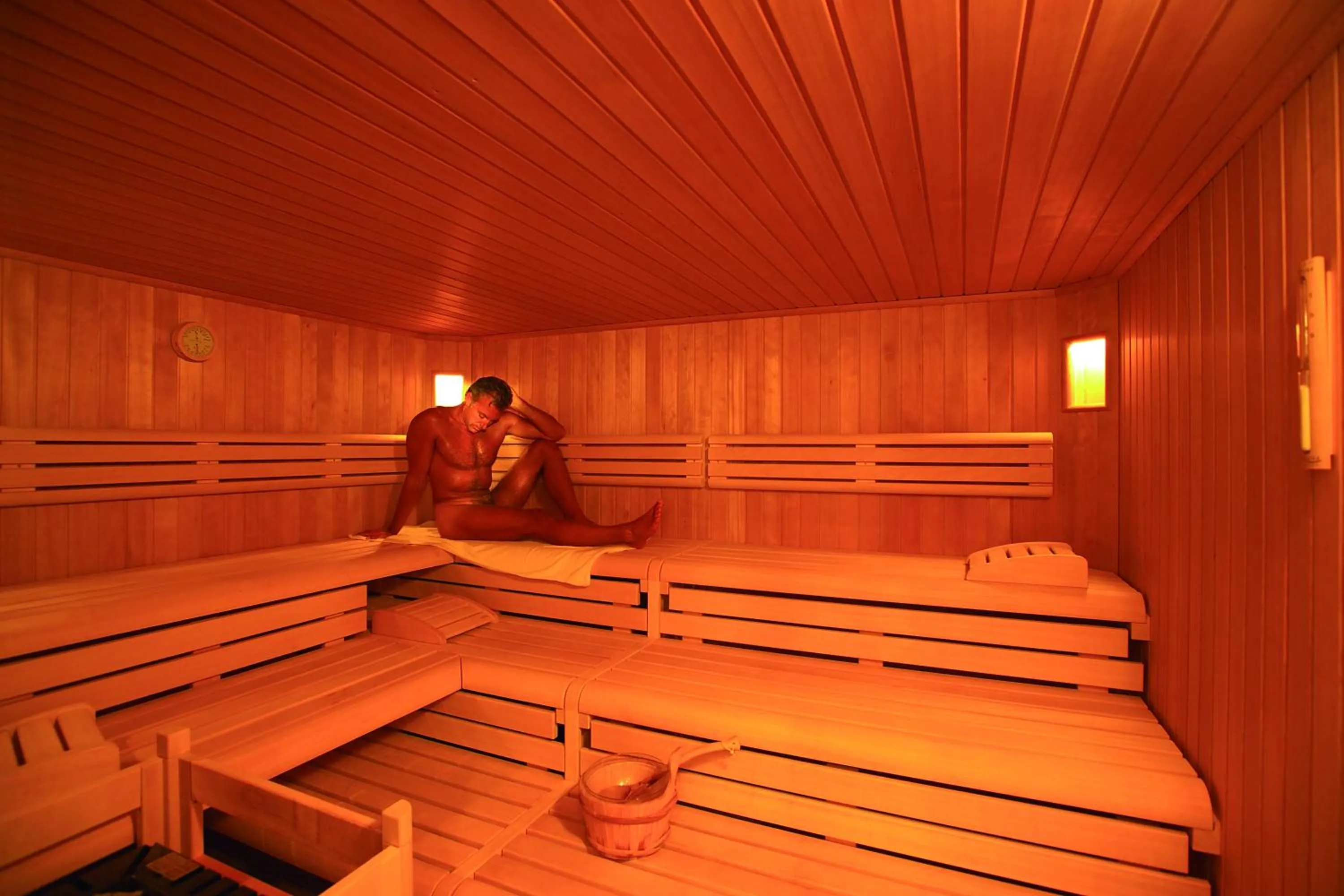 Sauna in Parkhotel Plauserhof