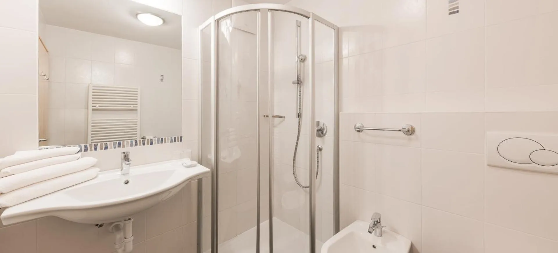 Bathroom in Parkhotel Plauserhof