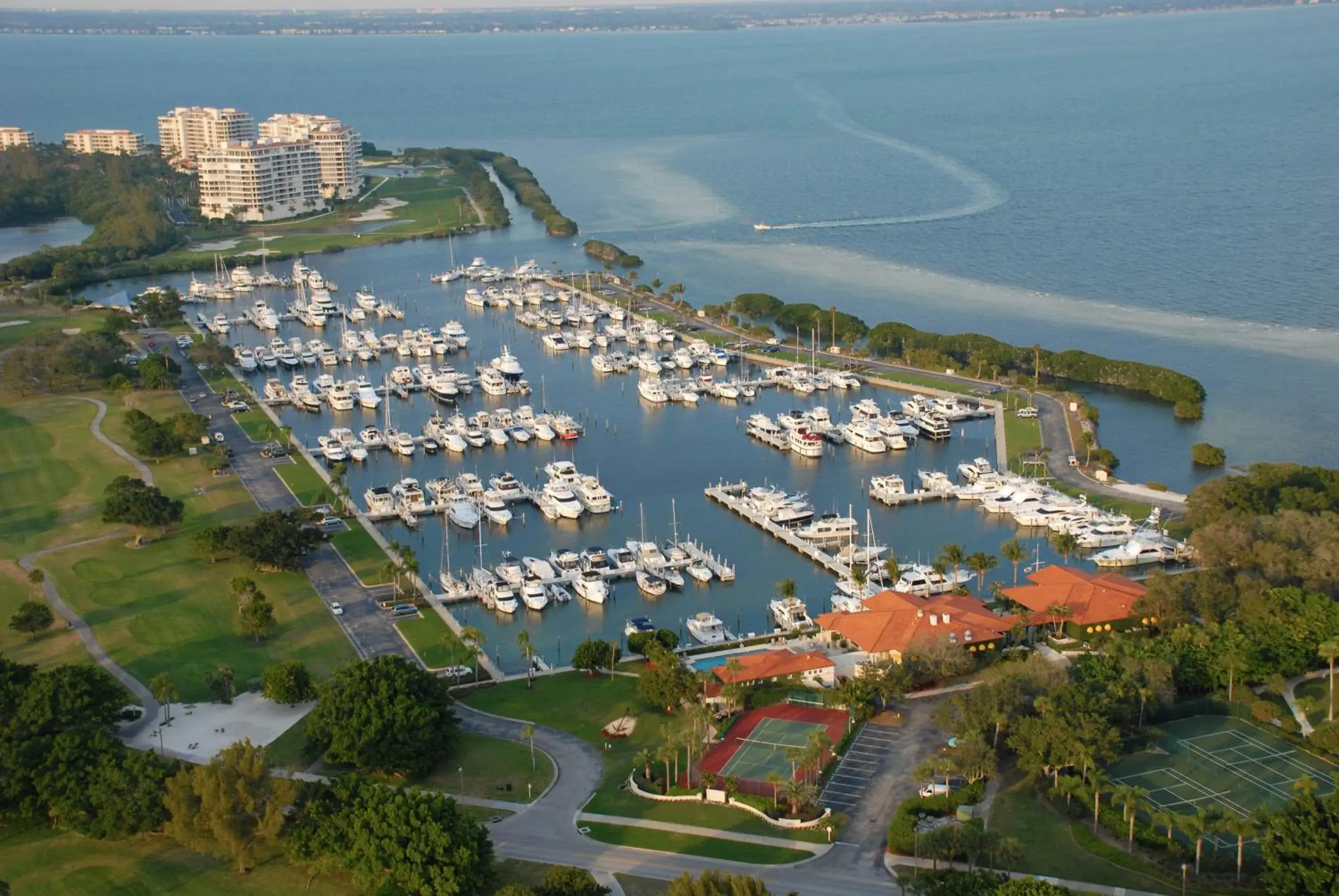 Bird's eye view in Resort at Longboat Key Club Bird's eye view in Resort at Longboat Key Club