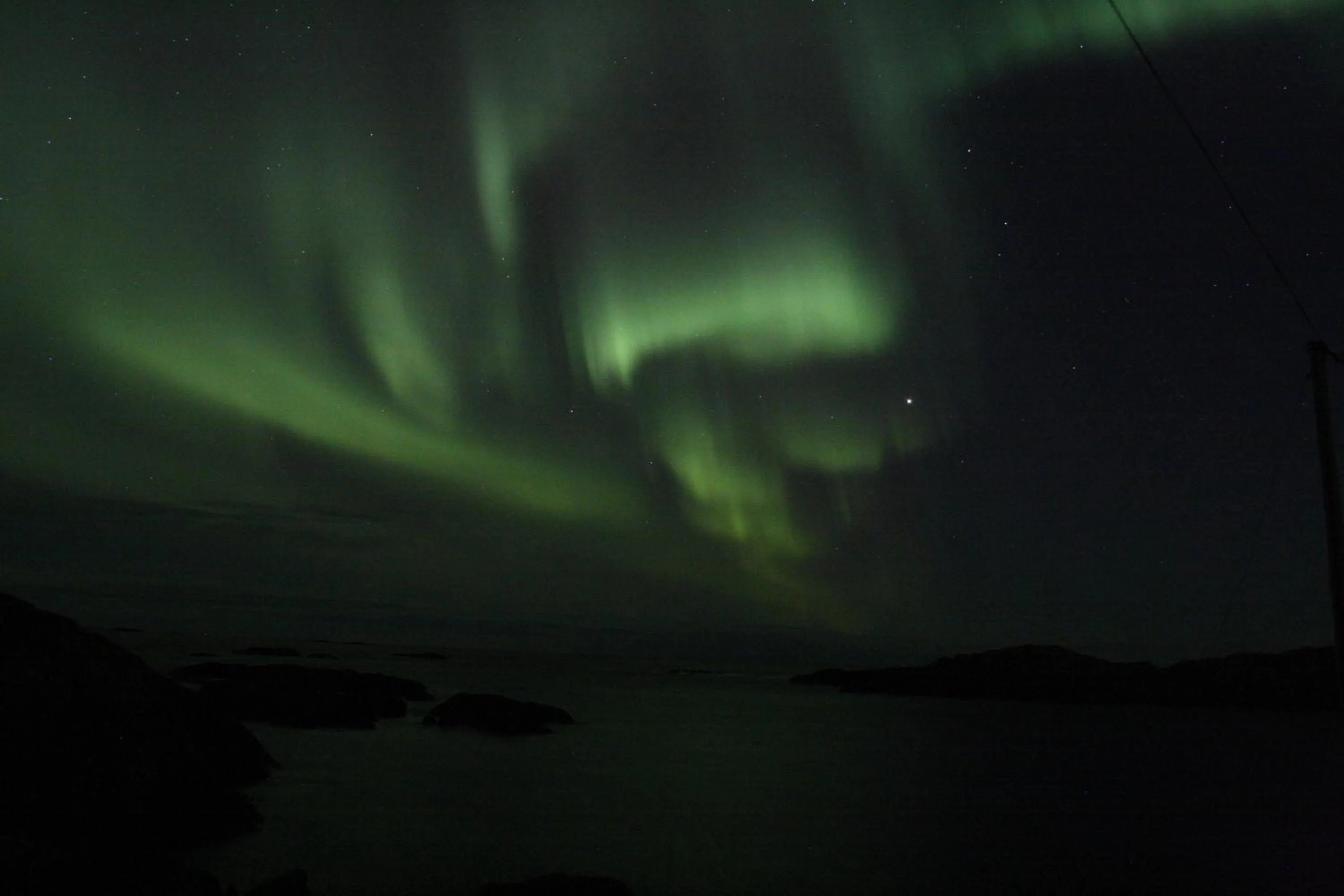 Night in Holmvik Brygge Nyksund