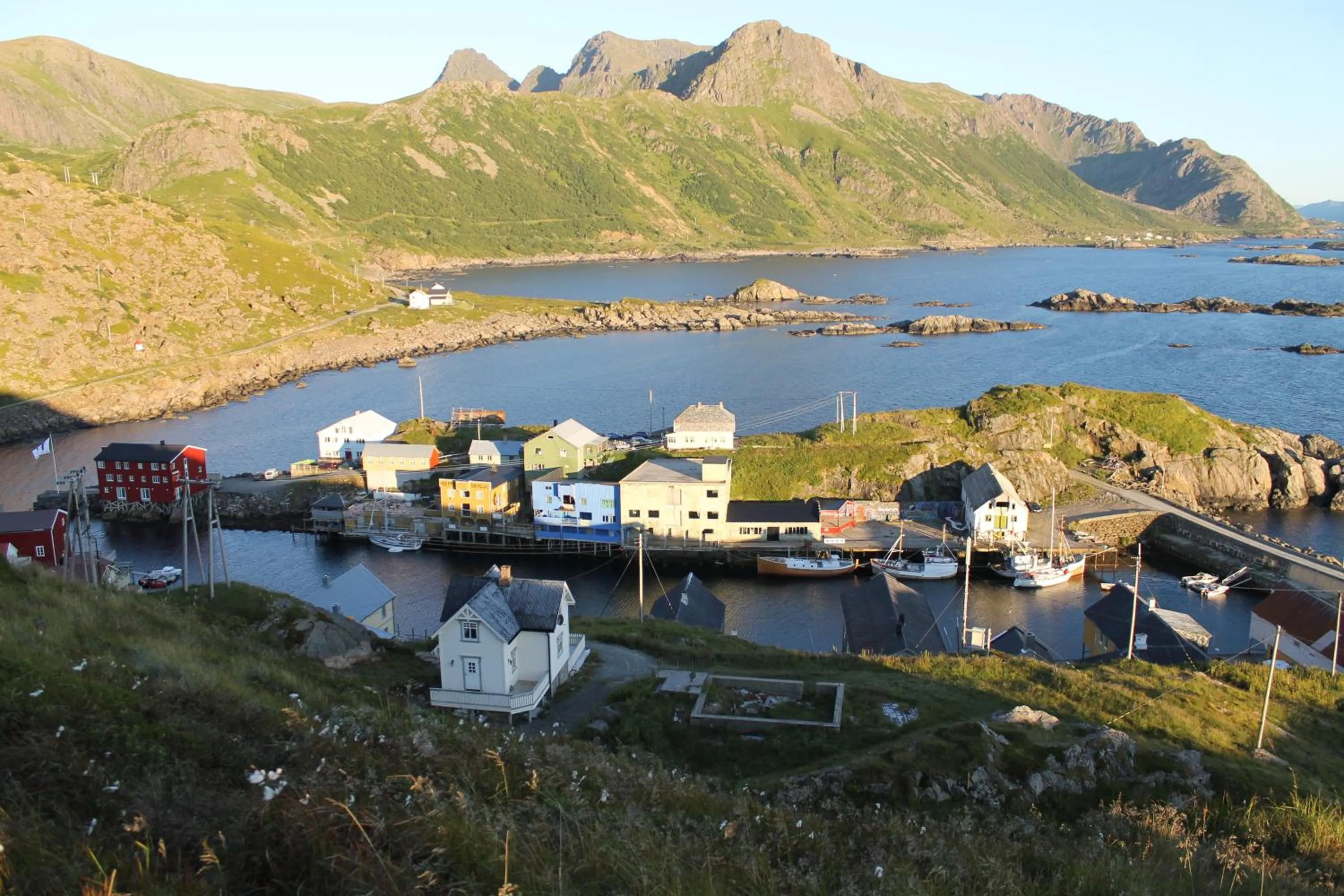 Bird's eye view in Holmvik Brygge Nyksund