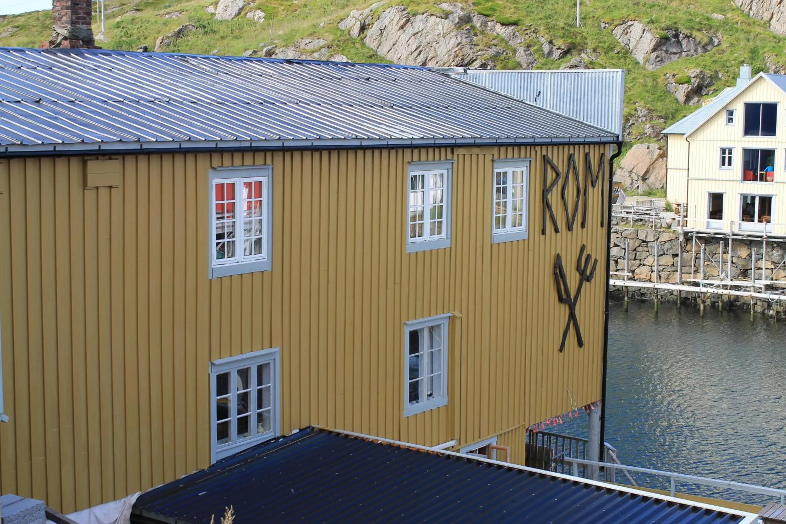 Bird's eye view in Holmvik Brygge Nyksund