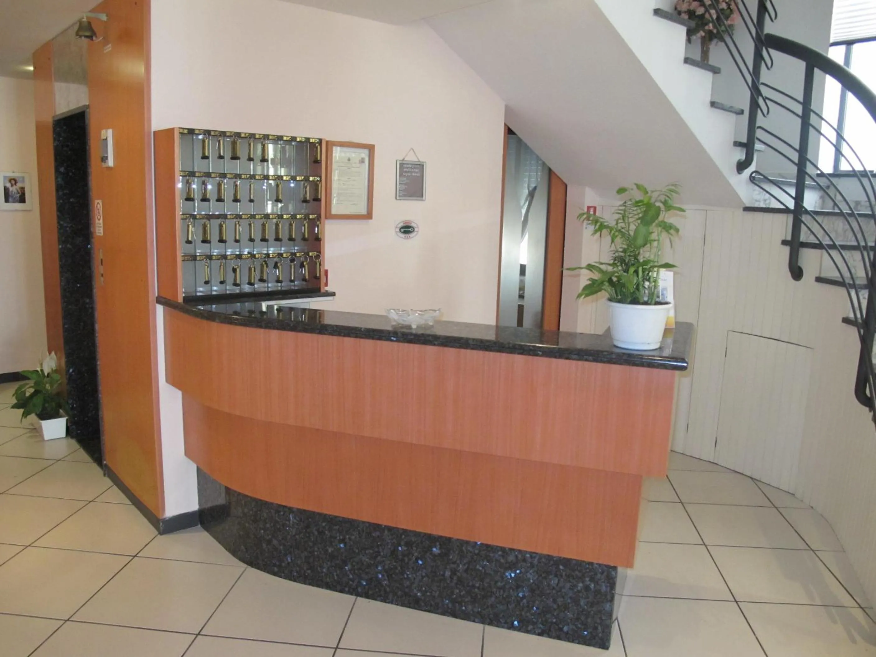 Lobby or reception in Hotel Basilea