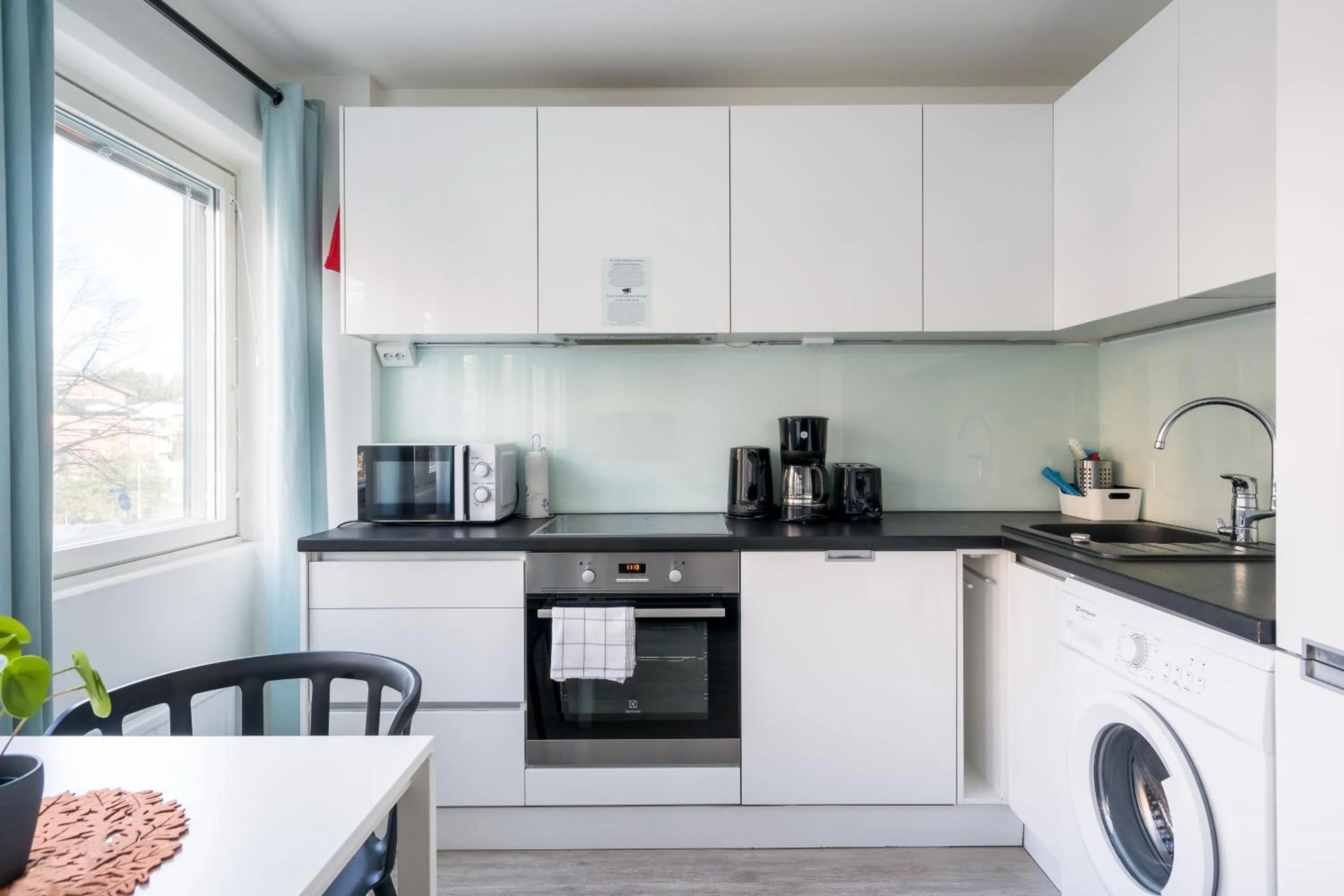 kitchen in Hiisi Homes Helsinki Haaga