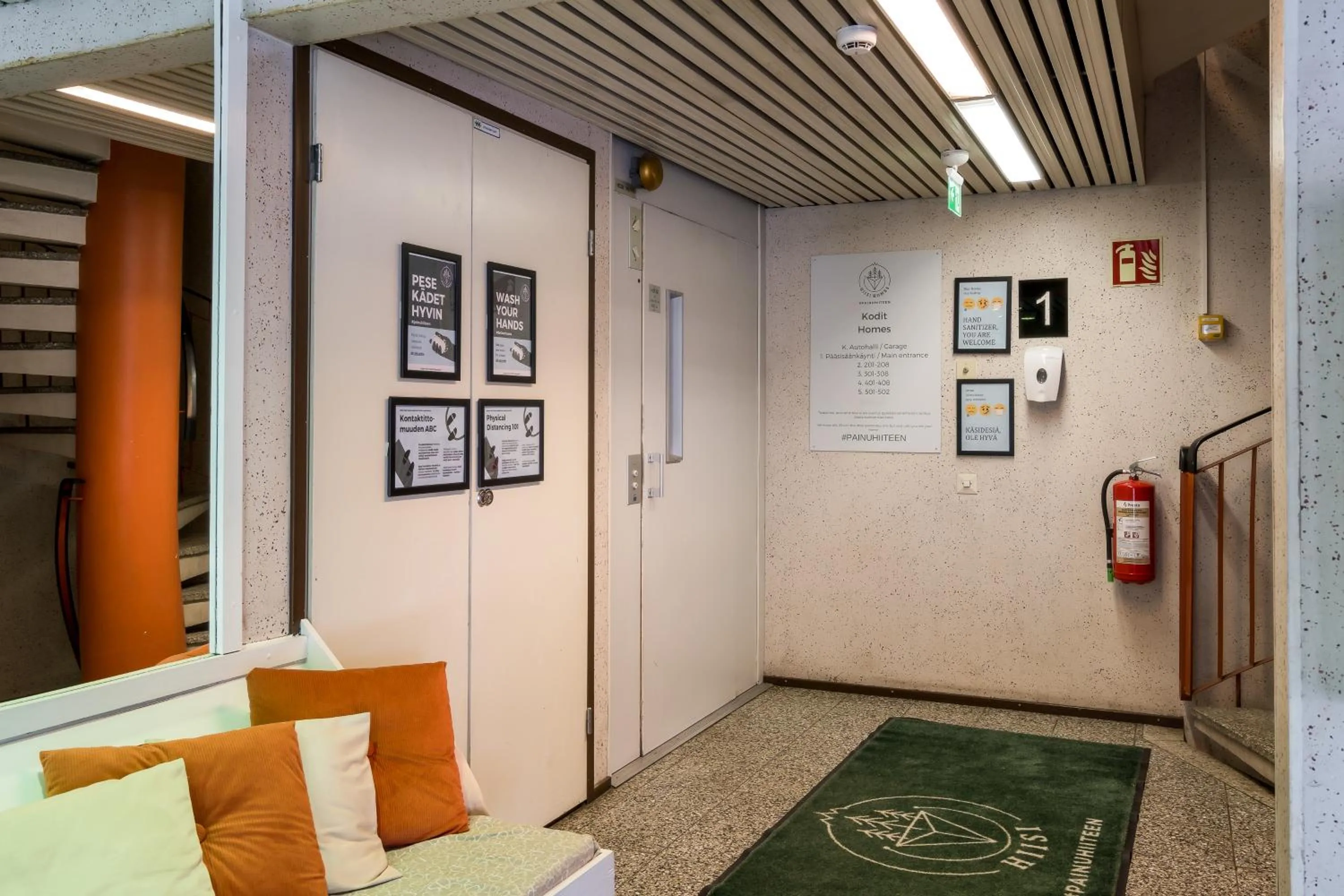 Lobby or reception in Hiisi Homes Helsinki Haaga