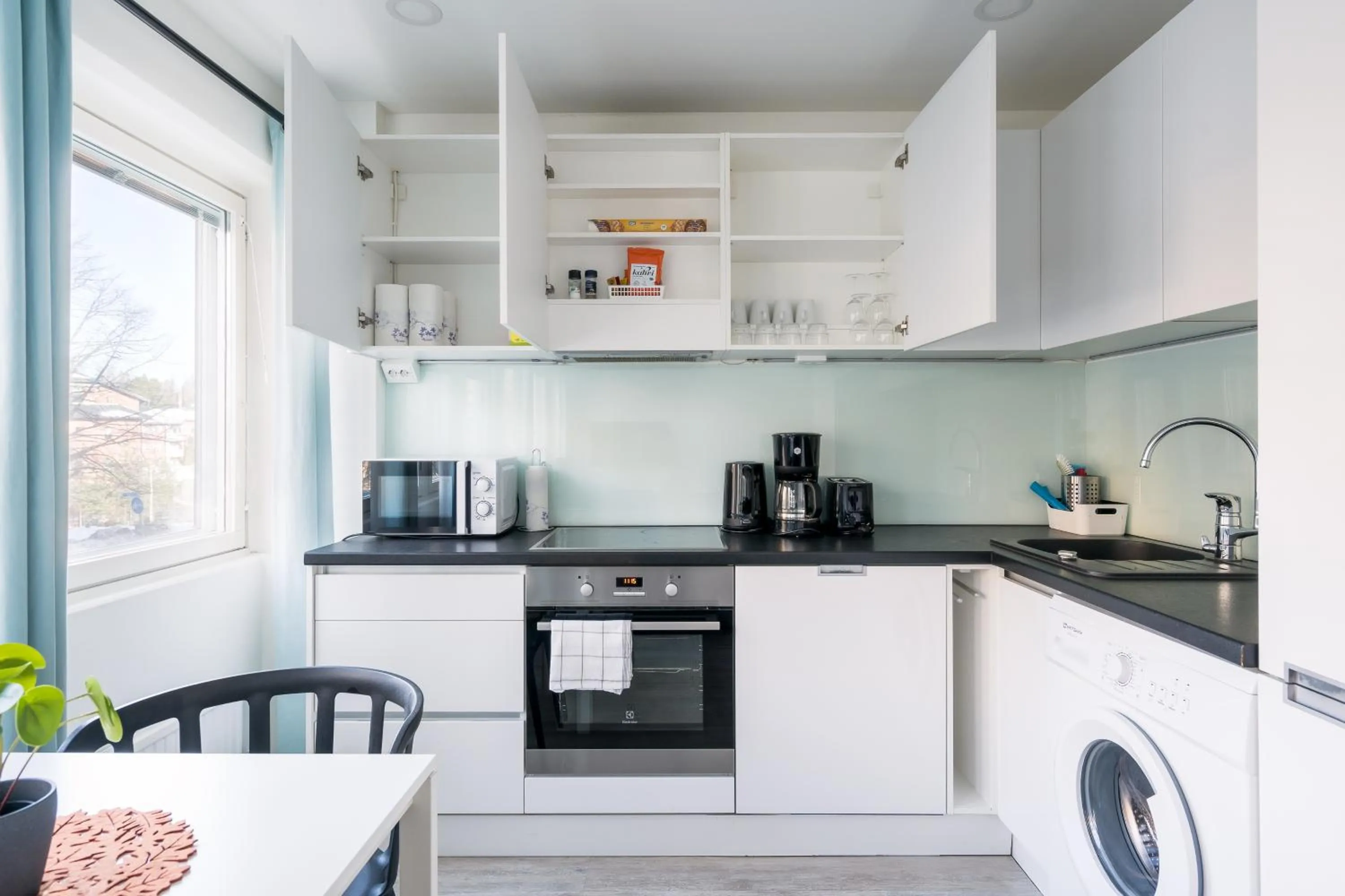 kitchen in Hiisi Homes Helsinki Haaga