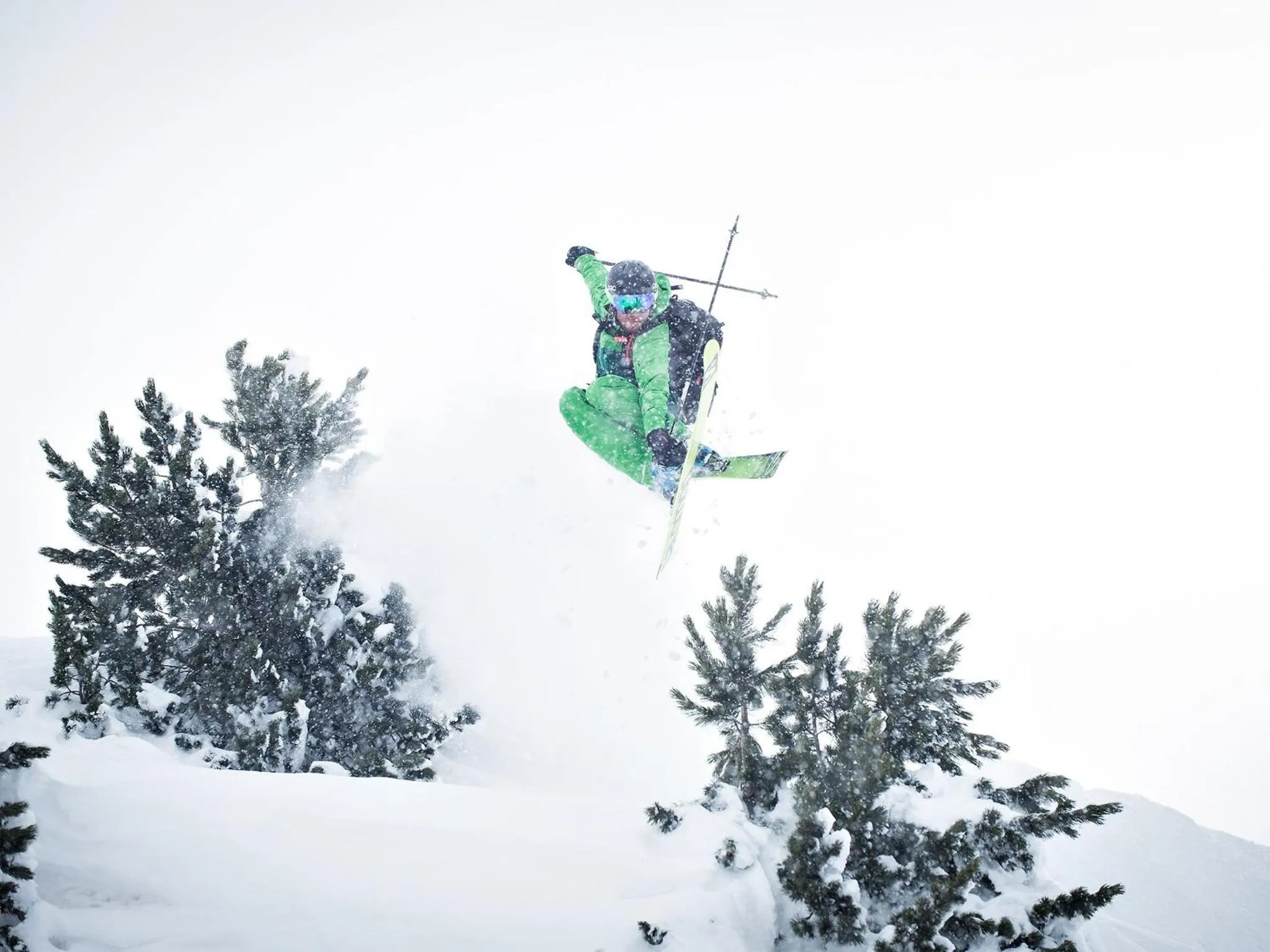 Skiing in Conrad's Mountain Lodge