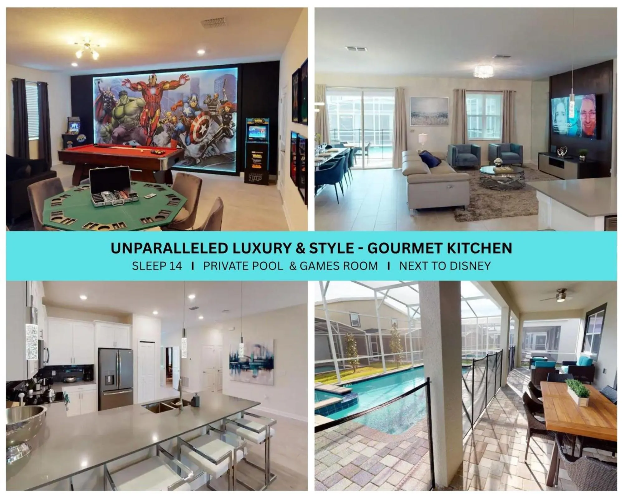 Tropical Paradise! 7 BD Pool Home at Champions Gates