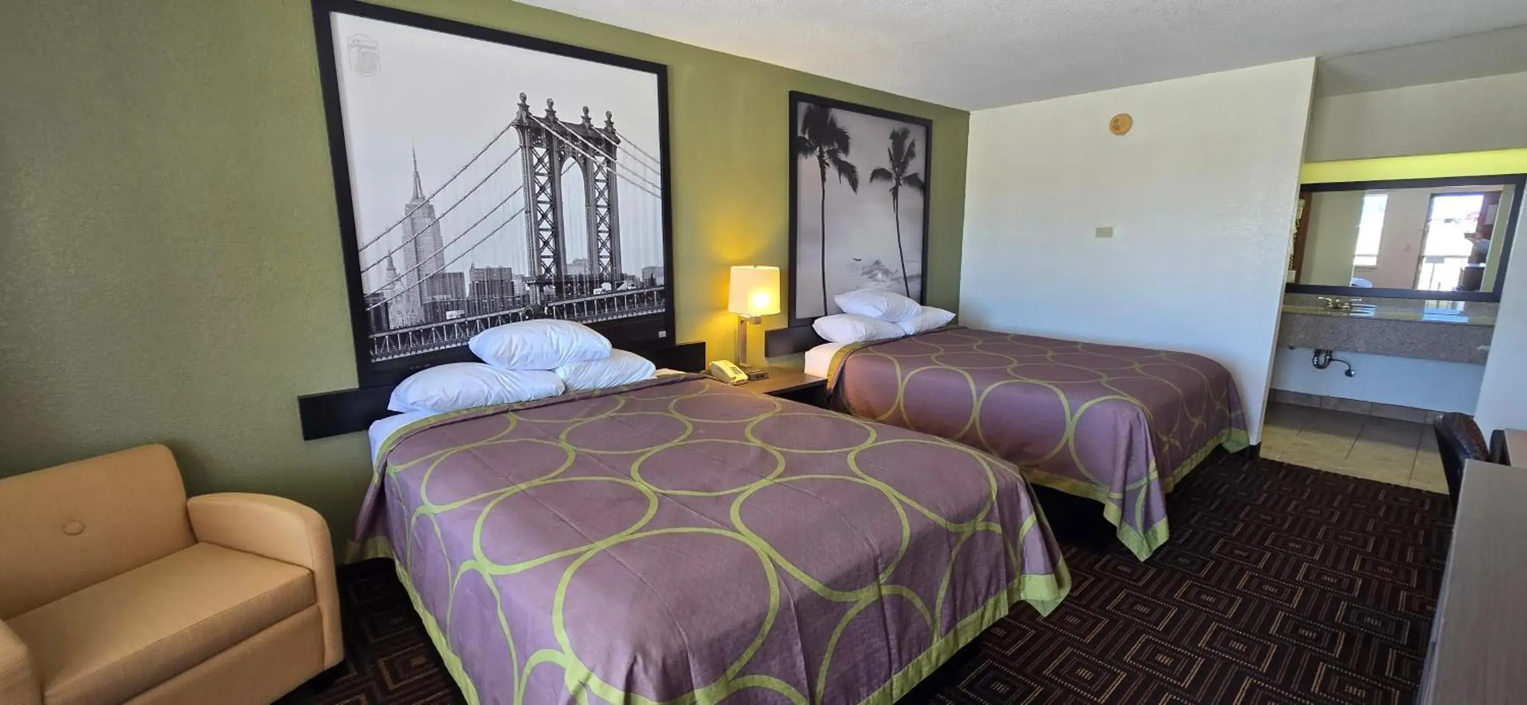 Bedroom, Bed in Super 8 by Wyndham Seguin Bedroom, Bed in Super 8 by Wyndham Seguin