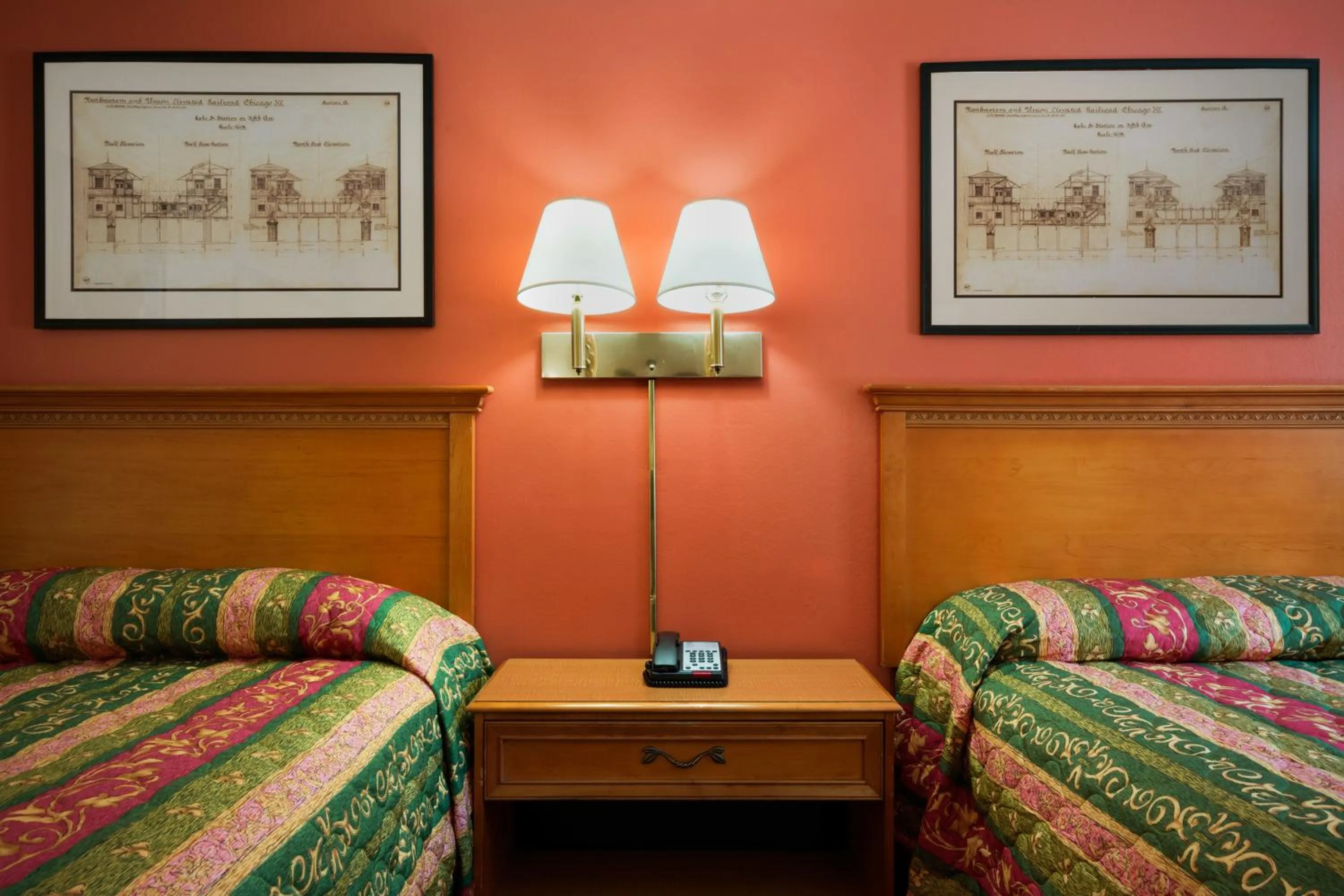 Decorative detail, Bed in Knights Inn Aiken