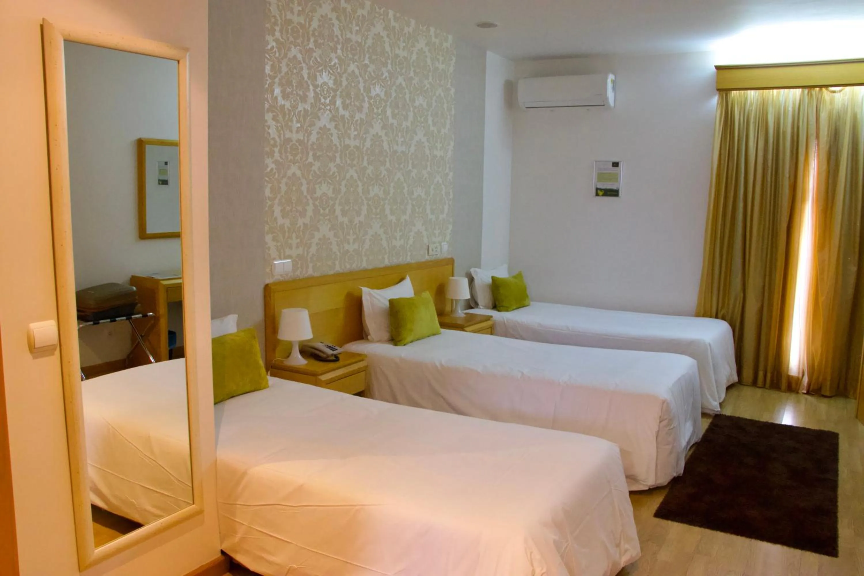 Bed in Hotel Eurosol Alcanena