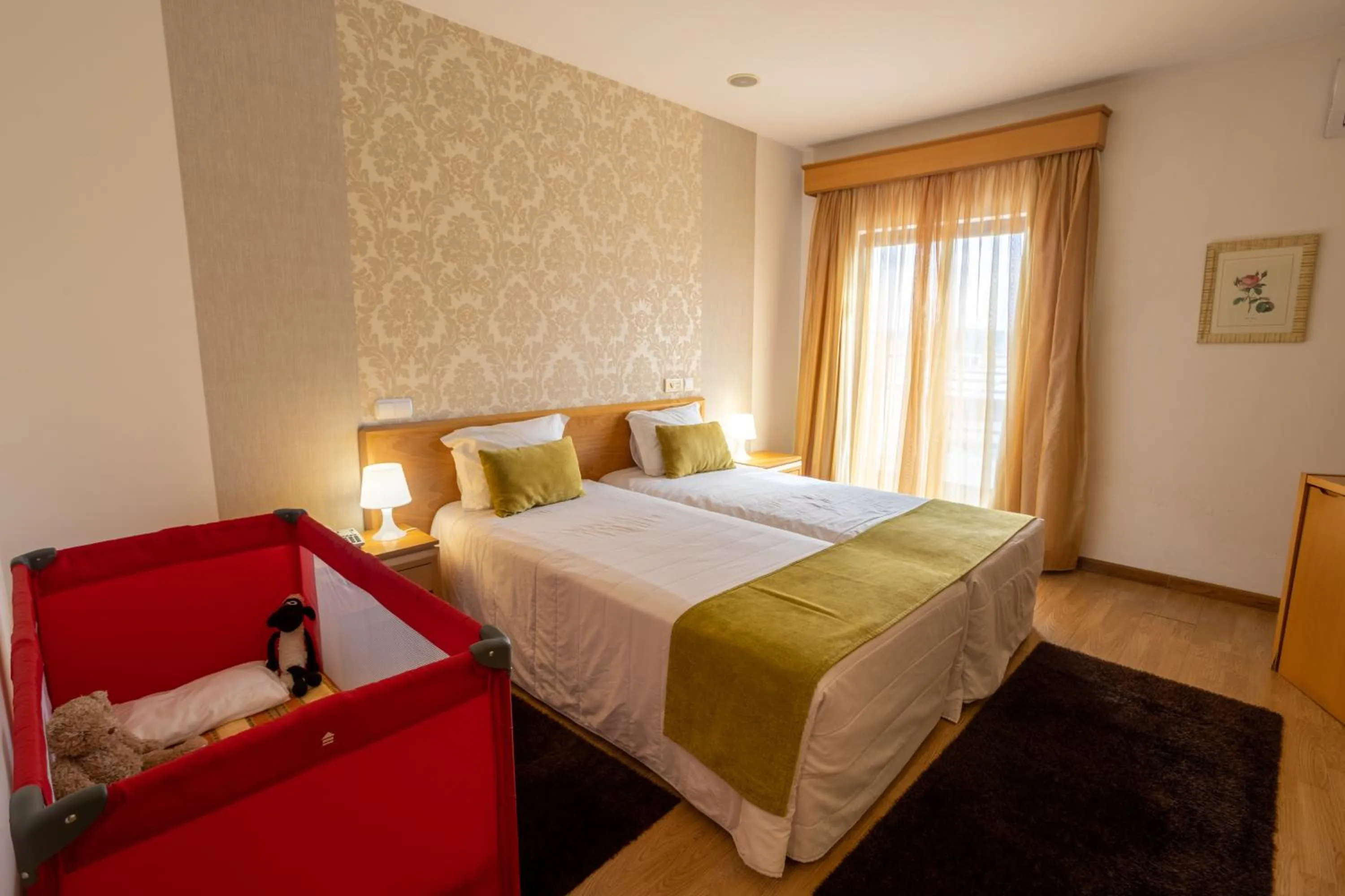 Bed in Hotel Eurosol Alcanena