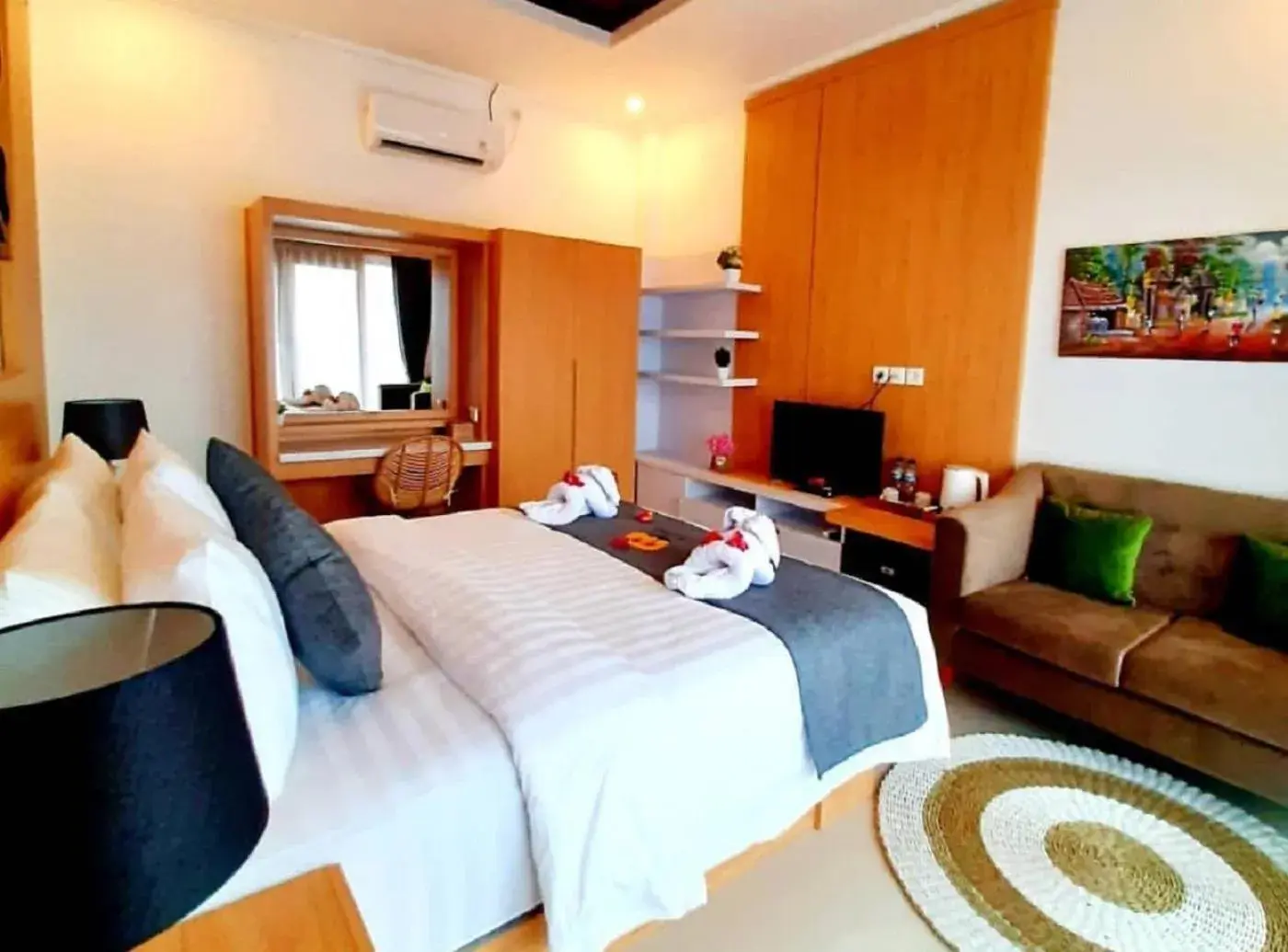 Communal lounge/ TV room, Bed in Sea Terras Suite and Luxury Communal lounge/ TV room, Bed in Sea Terras Suite and Luxury