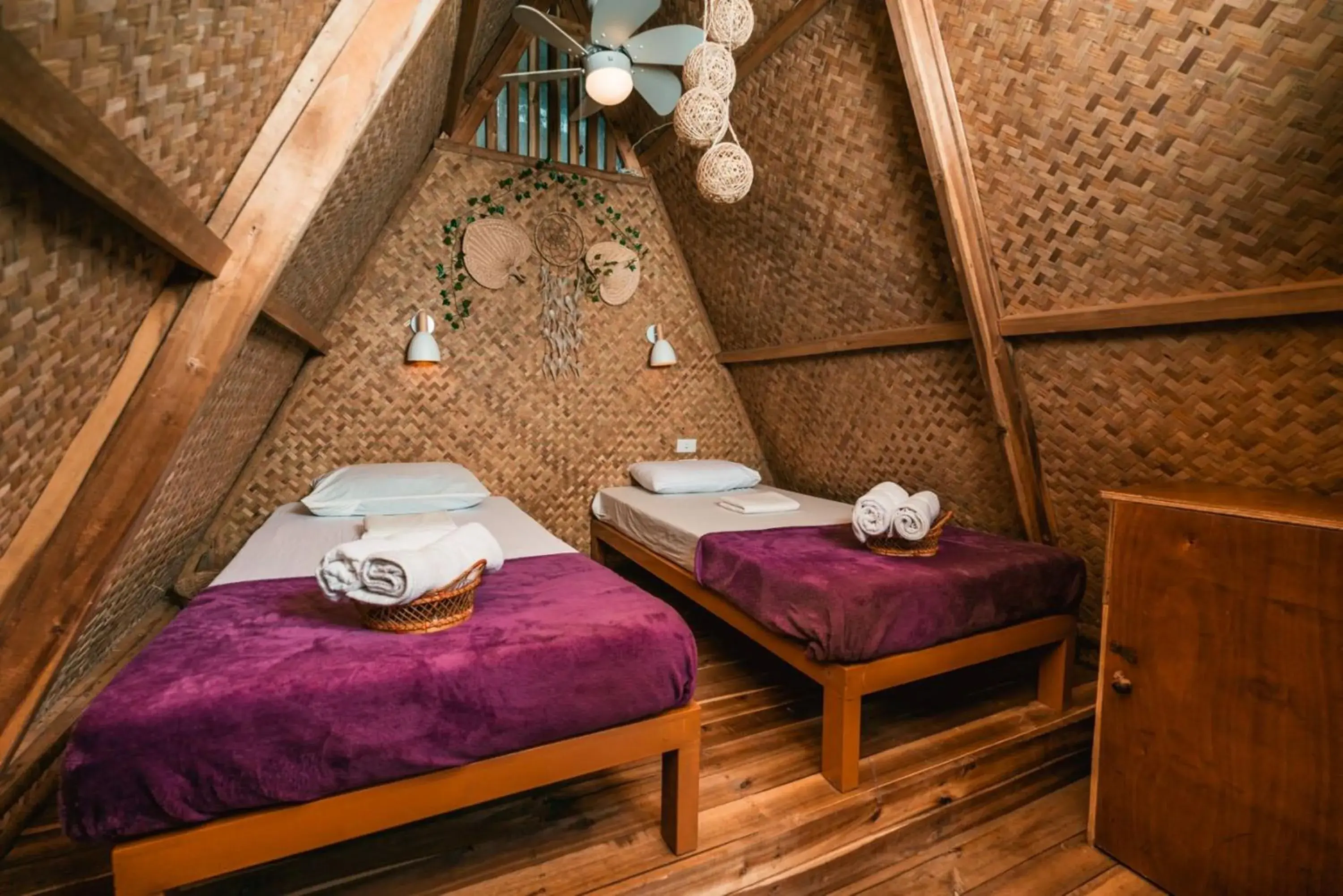 Twin Room in Mad Monkey Hostel Nacpan Beach Twin Room in Mad Monkey Hostel Nacpan Beach
