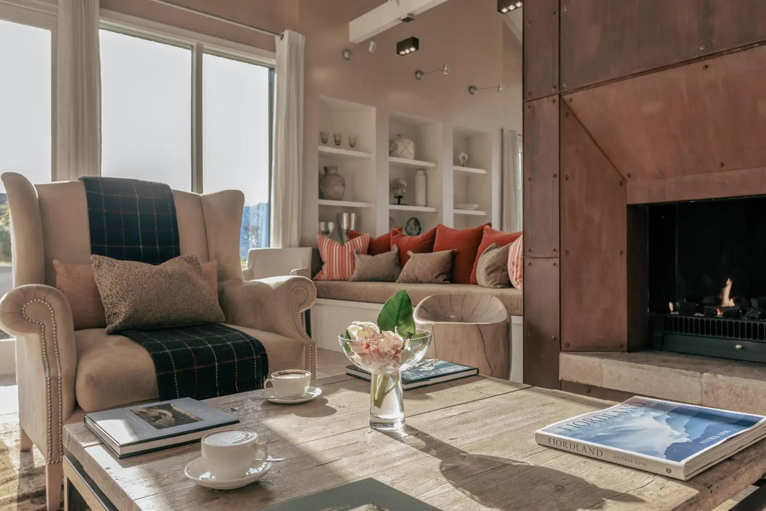 Lounge or bar in Rosewood Matakauri Lounge or bar in Rosewood Matakauri