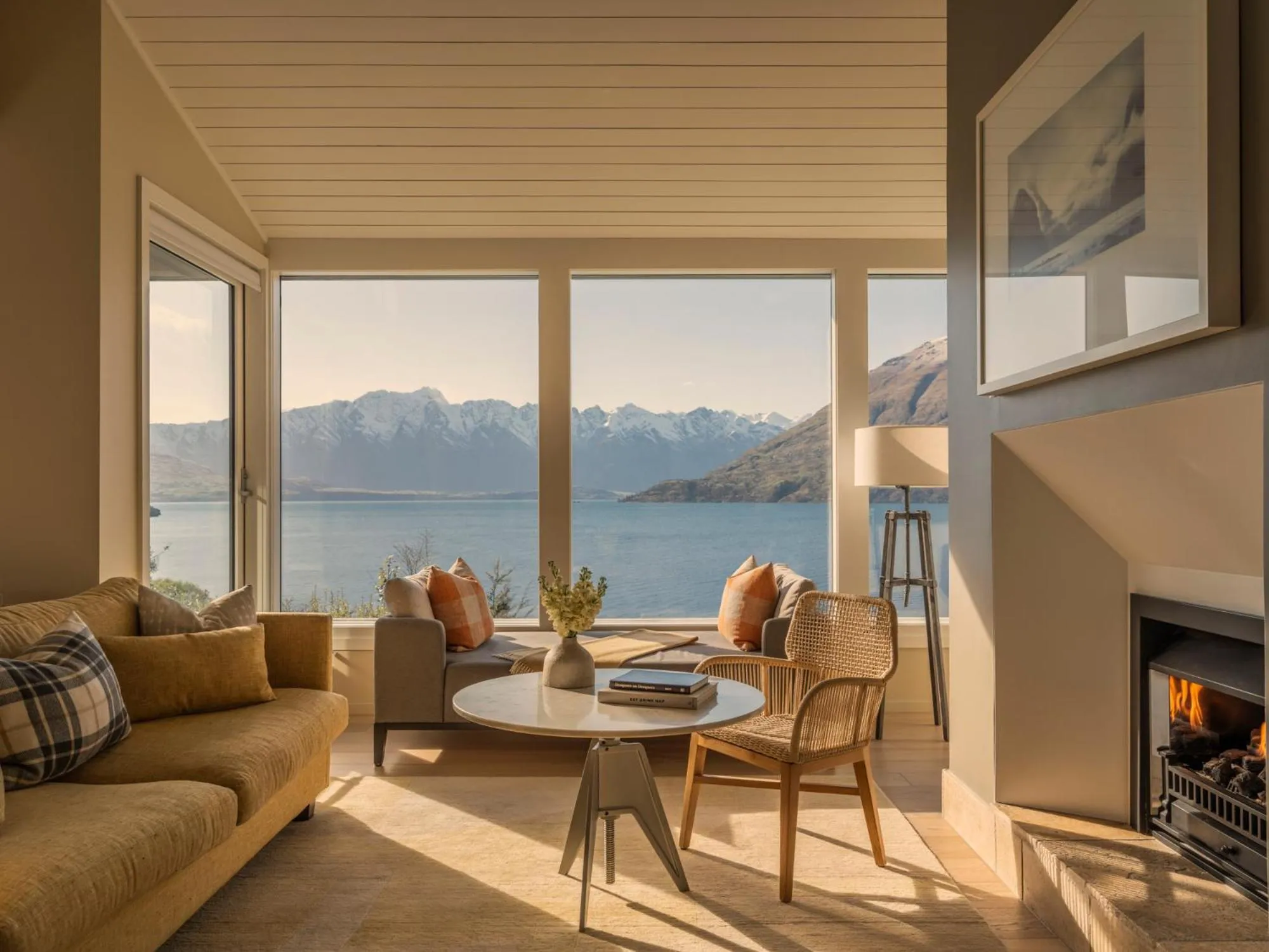 Living room in Rosewood Matakauri