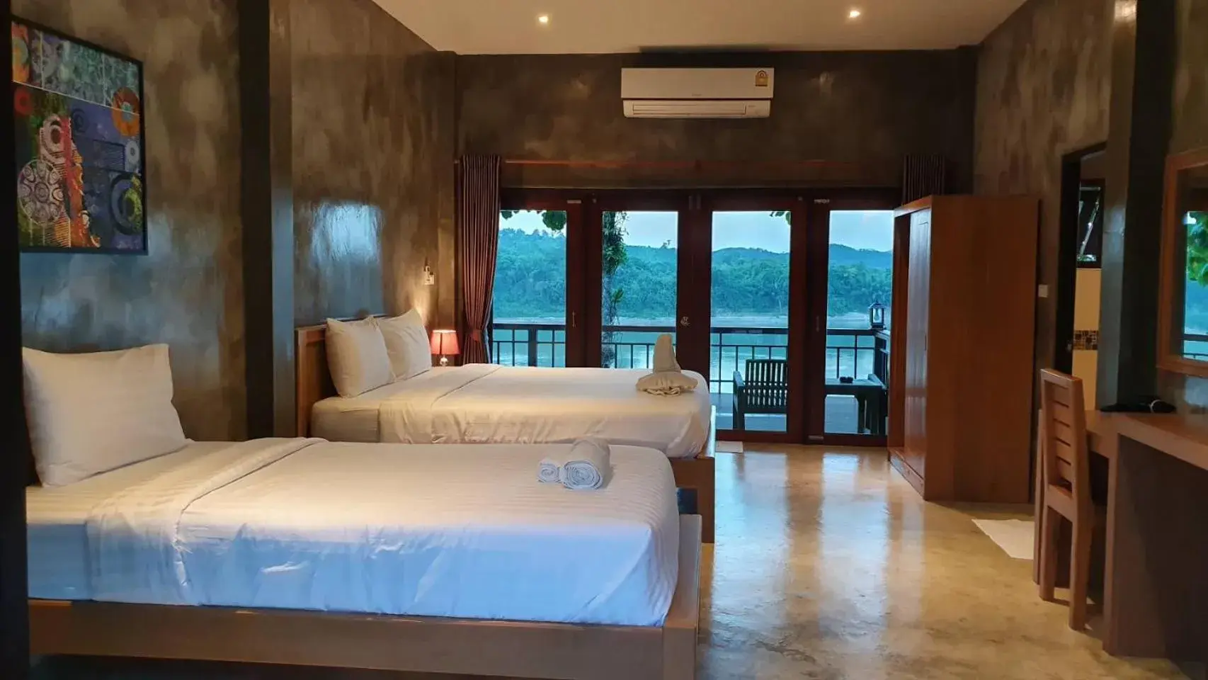 Bed in Chiang Klong Riverside Resort Bed in Chiang Klong Riverside Resort