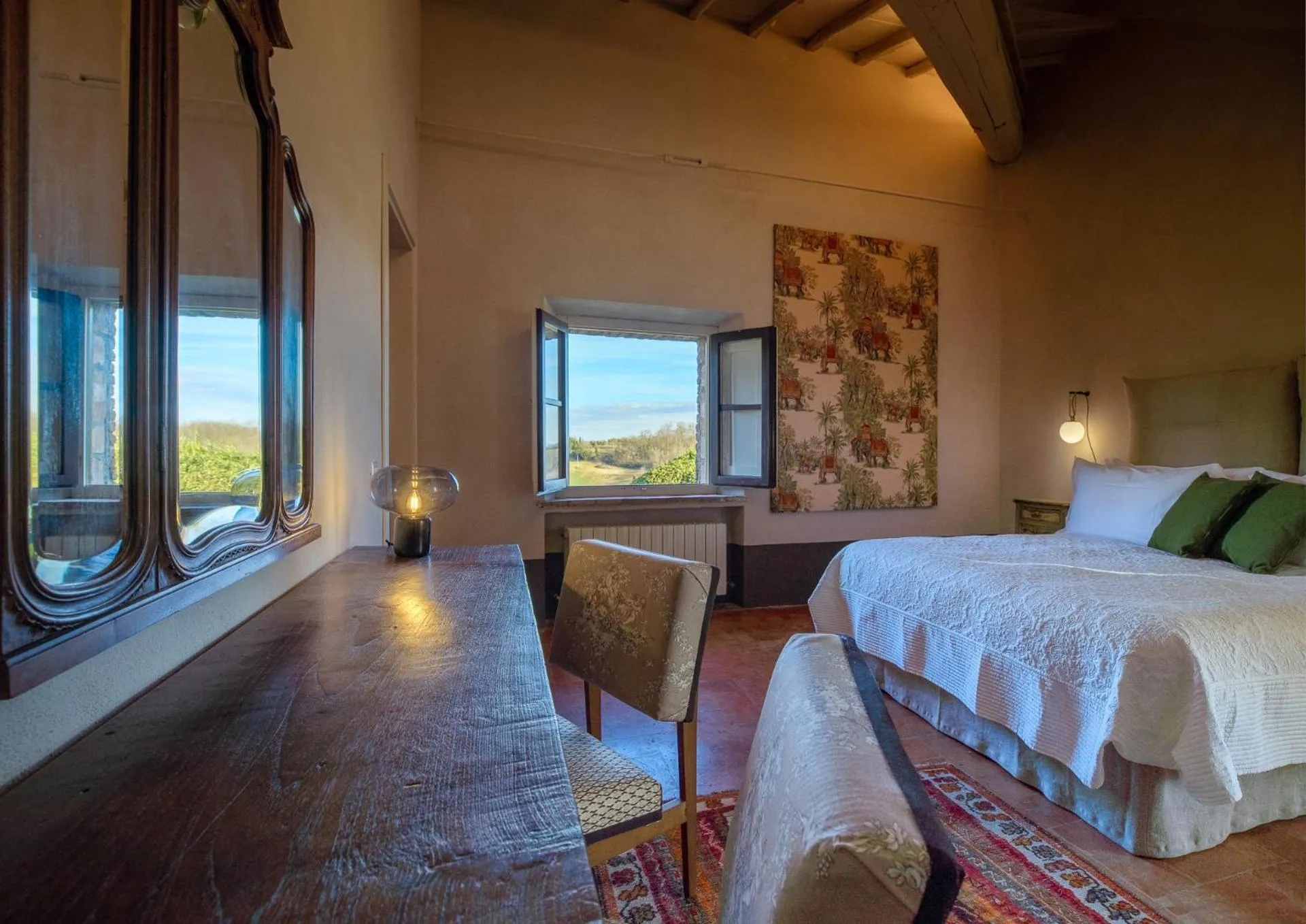 Bed in Ca' Bianca Tuscany Relais