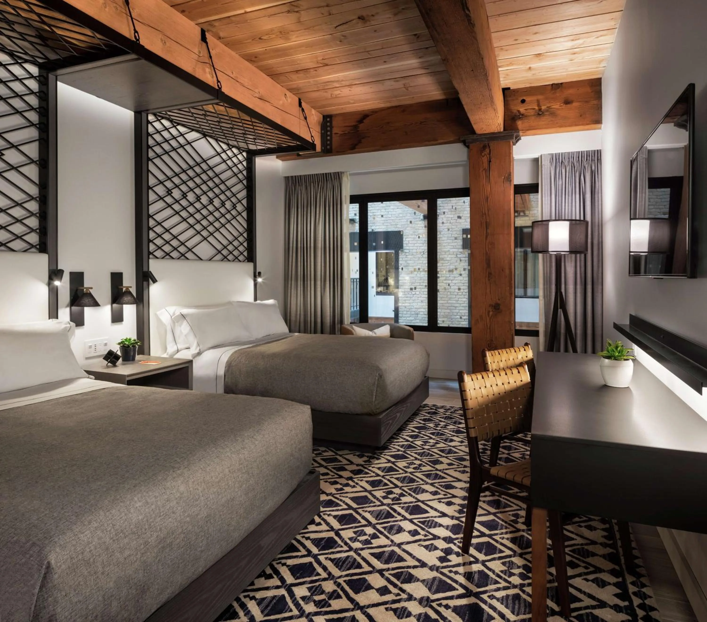 Bed in Canopy by Hilton Minneapolis Mill District