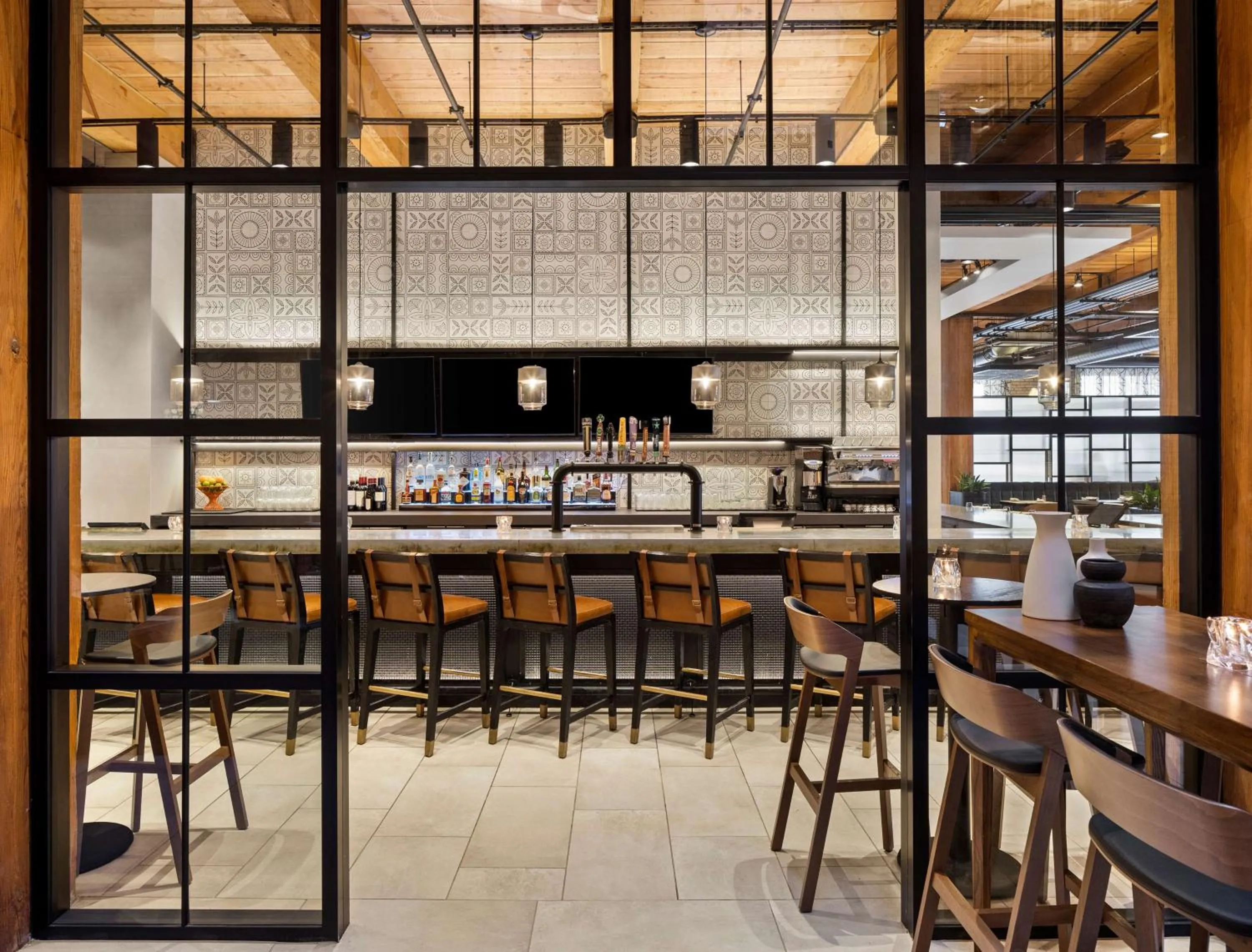 Dining area in Canopy by Hilton Minneapolis Mill District