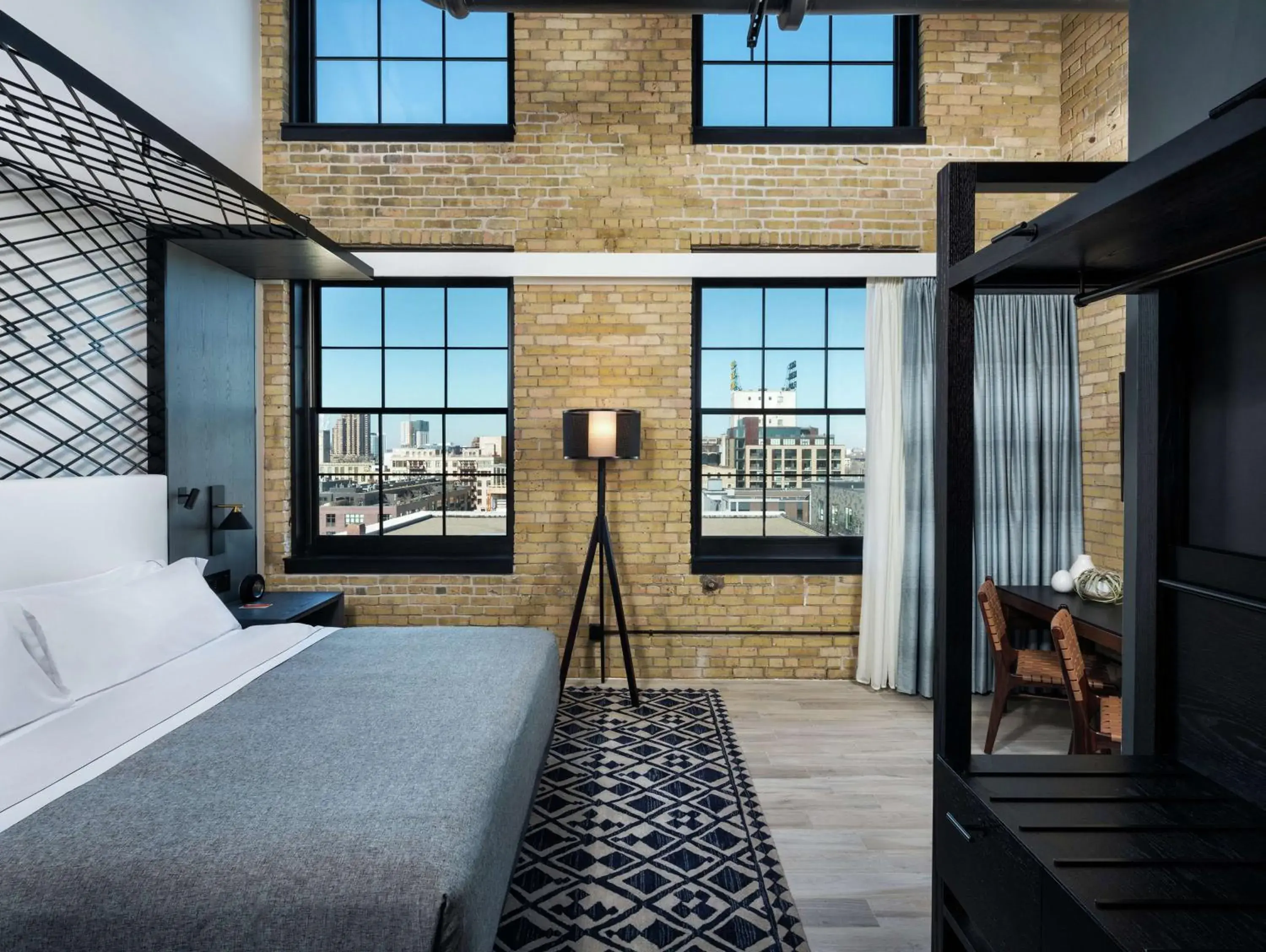 King room with lofted ceilings in Canopy by Hilton Minneapolis Mill District King room with lofted ceilings in Canopy by Hilton Minneapolis Mill District