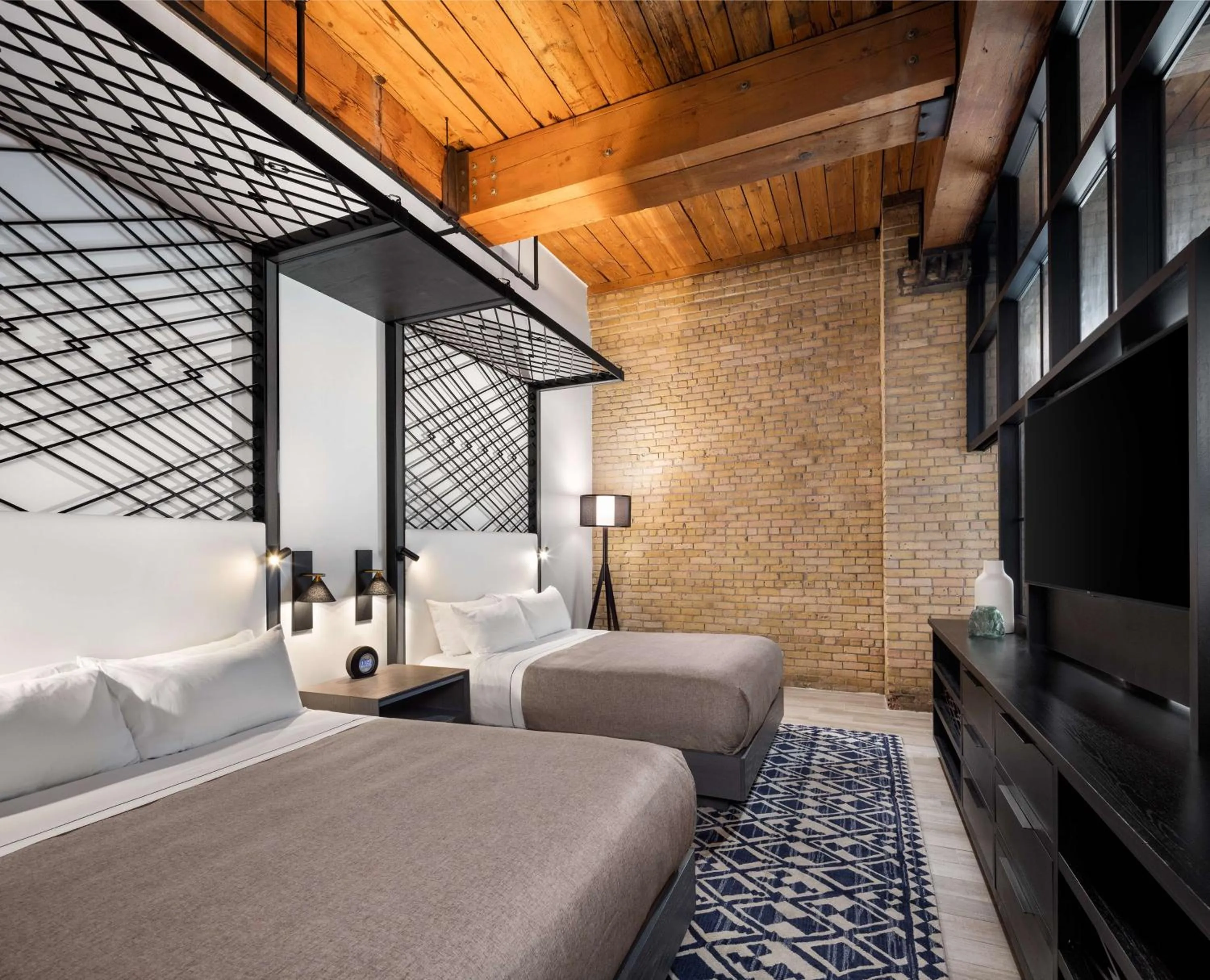 Bed in Canopy by Hilton Minneapolis Mill District