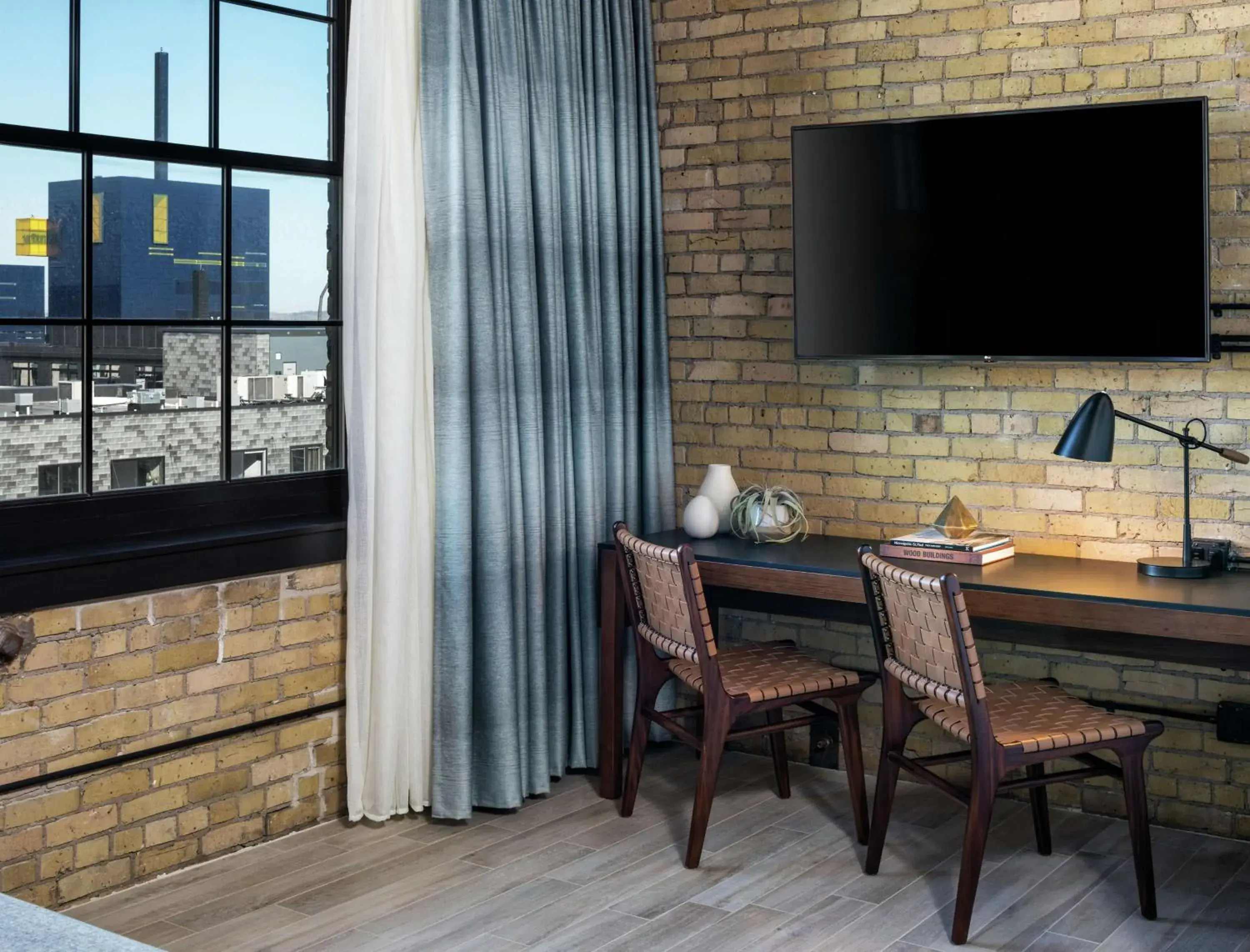 Queen Room with Two Queen Beds - Hearing Access in Canopy by Hilton Minneapolis Mill District Queen Room with Two Queen Beds - Hearing Access in Canopy by Hilton Minneapolis Mill District