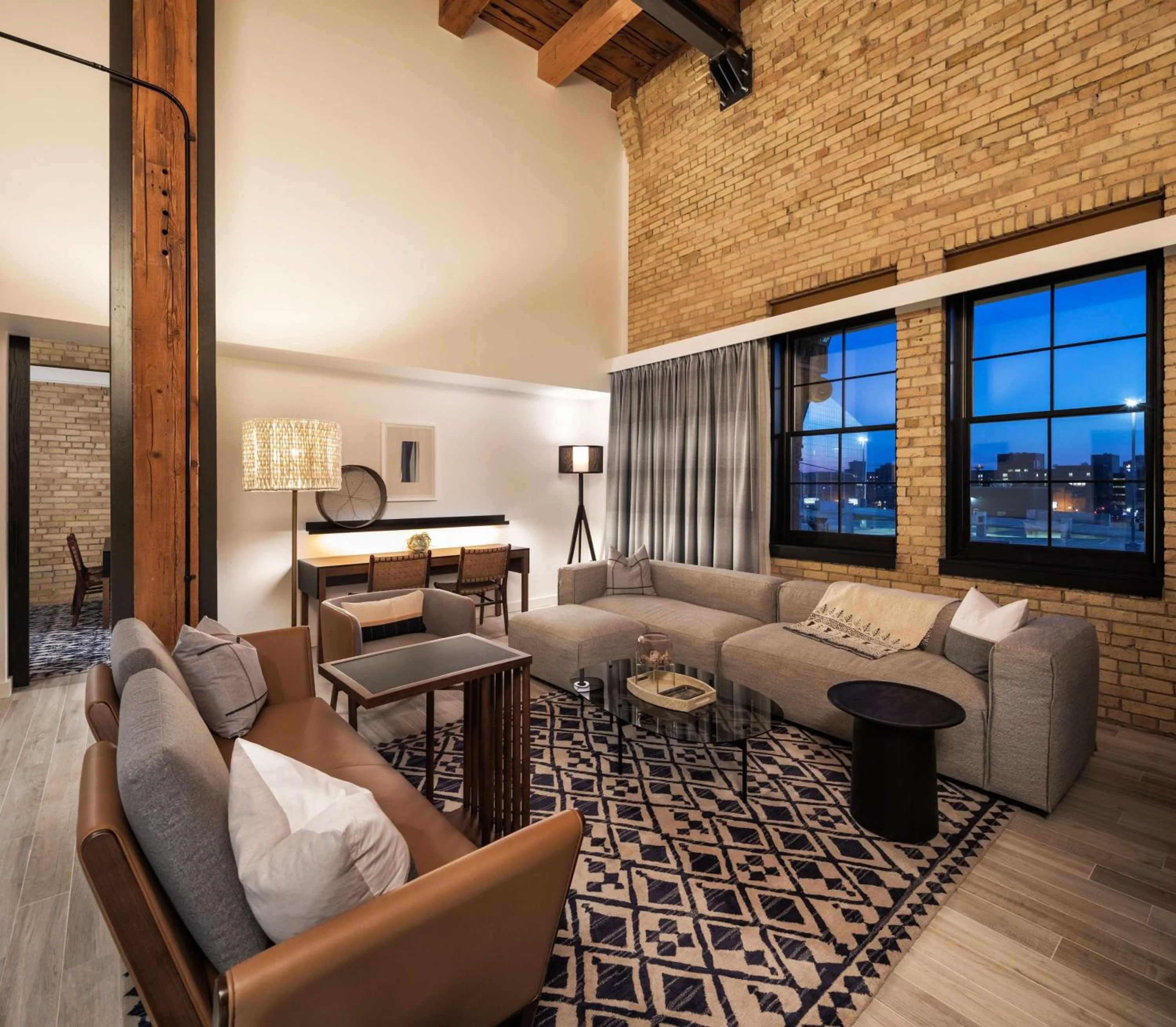 Living room in Canopy by Hilton Minneapolis Mill District