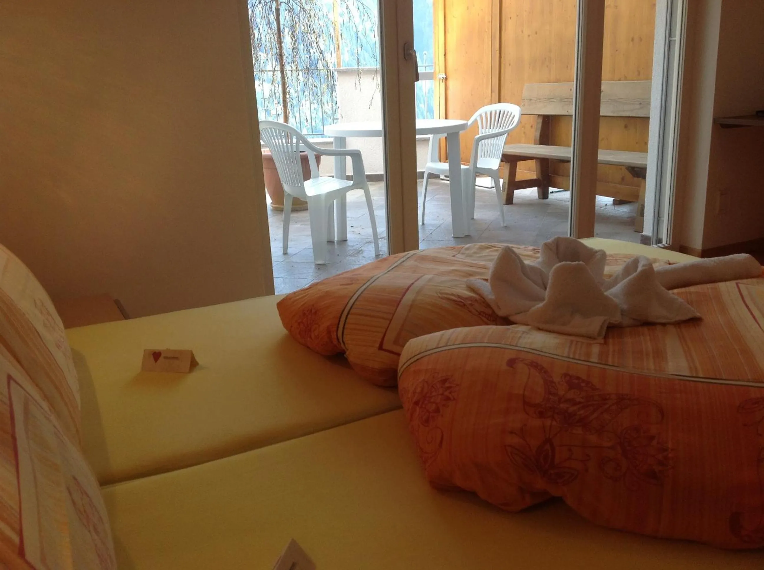 Bedroom, Bed in Gasthaus Jaufenblick