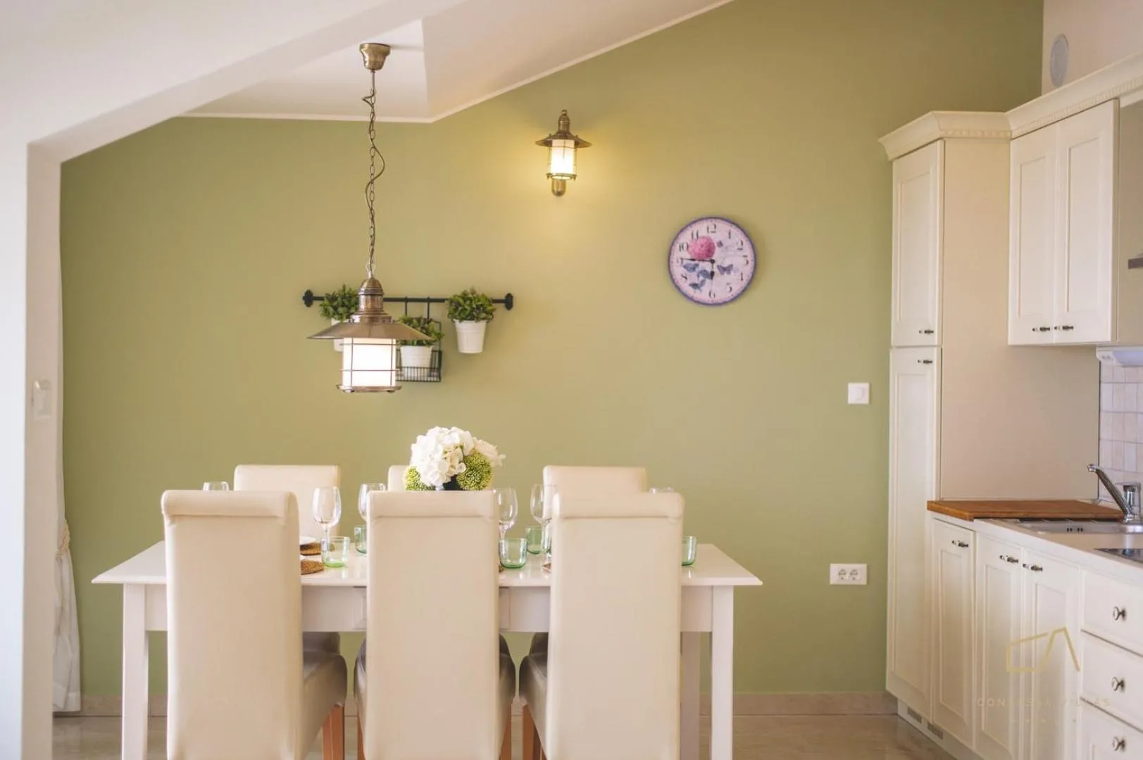 Kitchen or kitchenette in Luxury Apartments Villa Luce