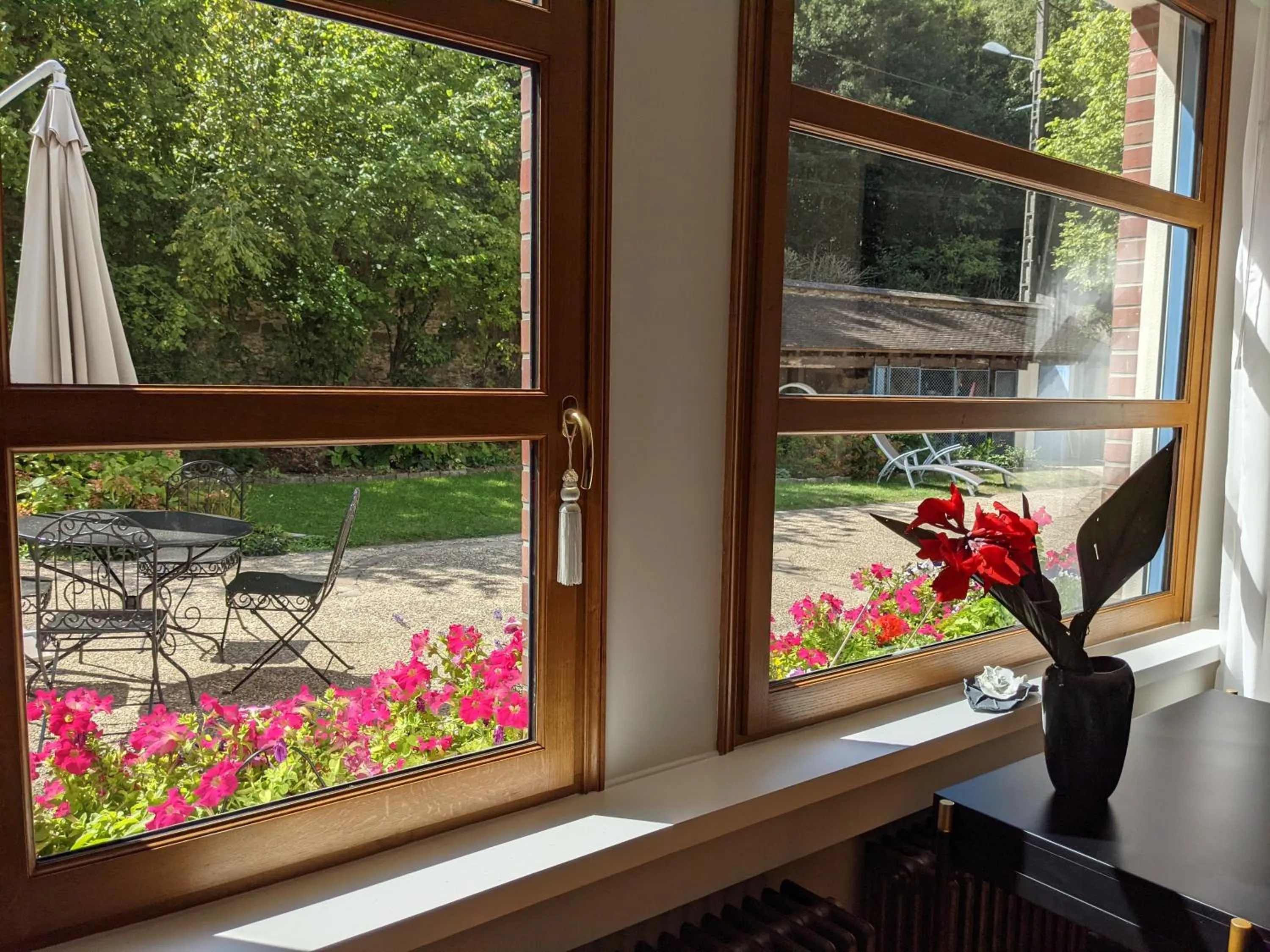 Garden view in La Closerie