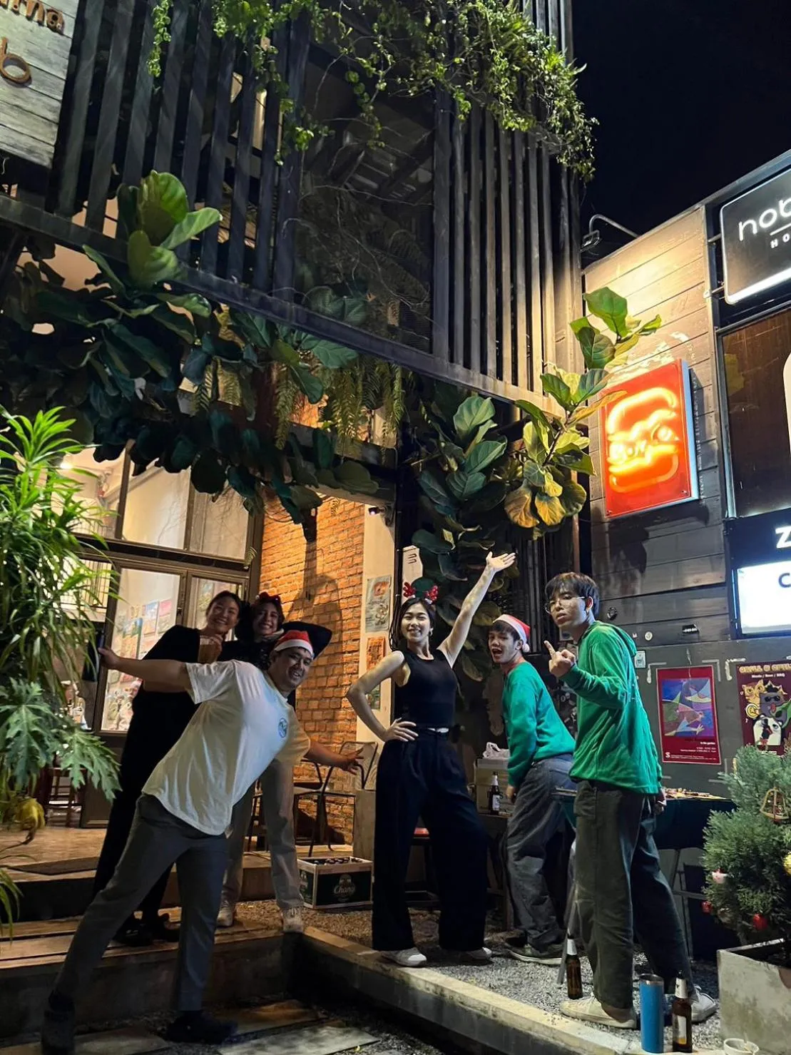 People in Hobnob Hostel