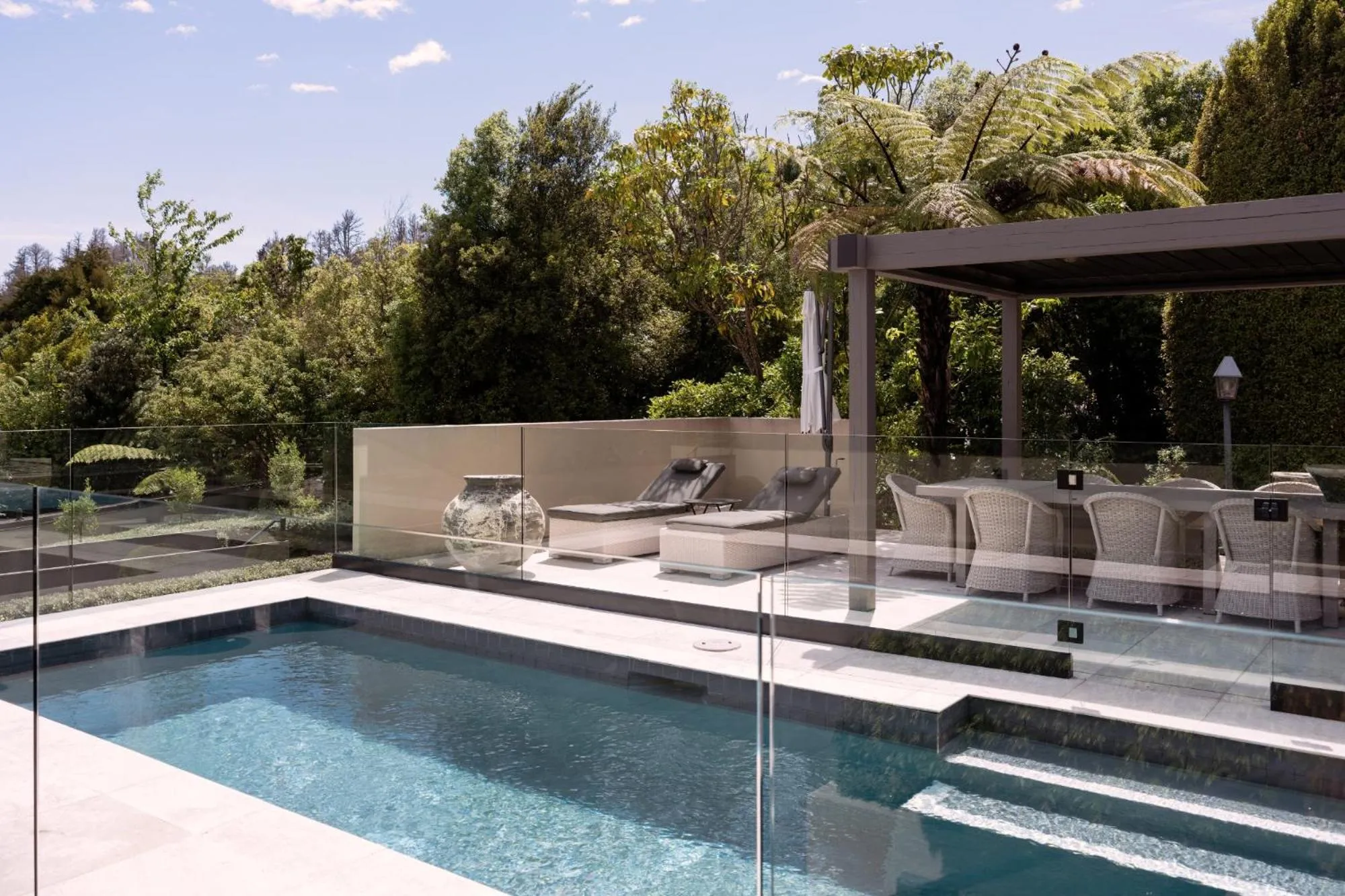 Pool view in The Point Villas