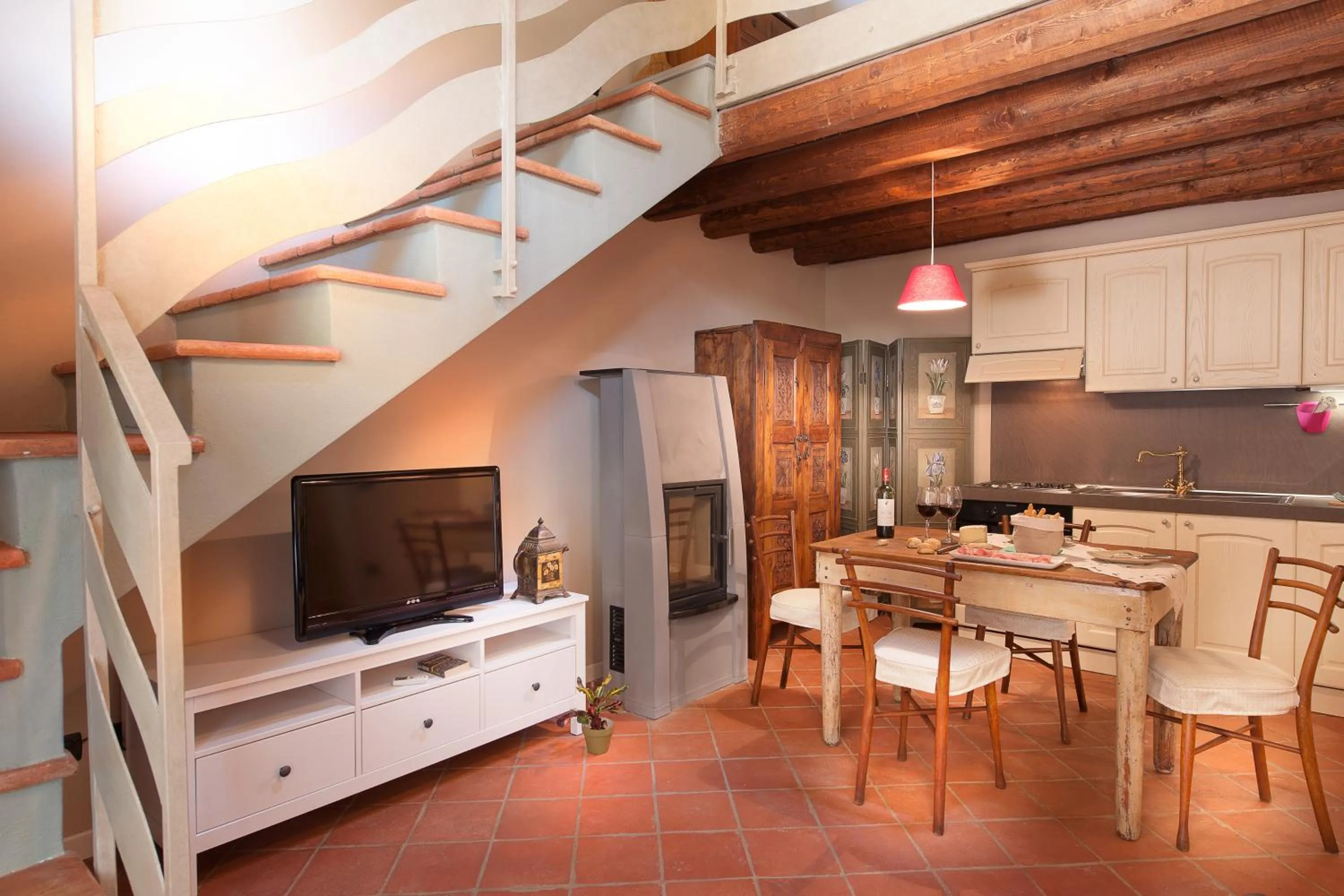 Kitchen or kitchenette in Boutique Hotel Villa dei Campi