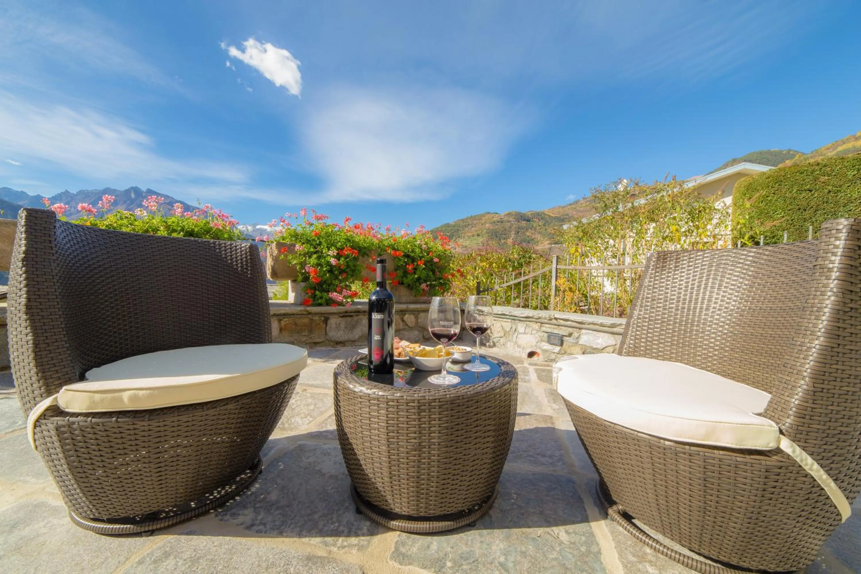 Patio in Hotel Lo Fleyé