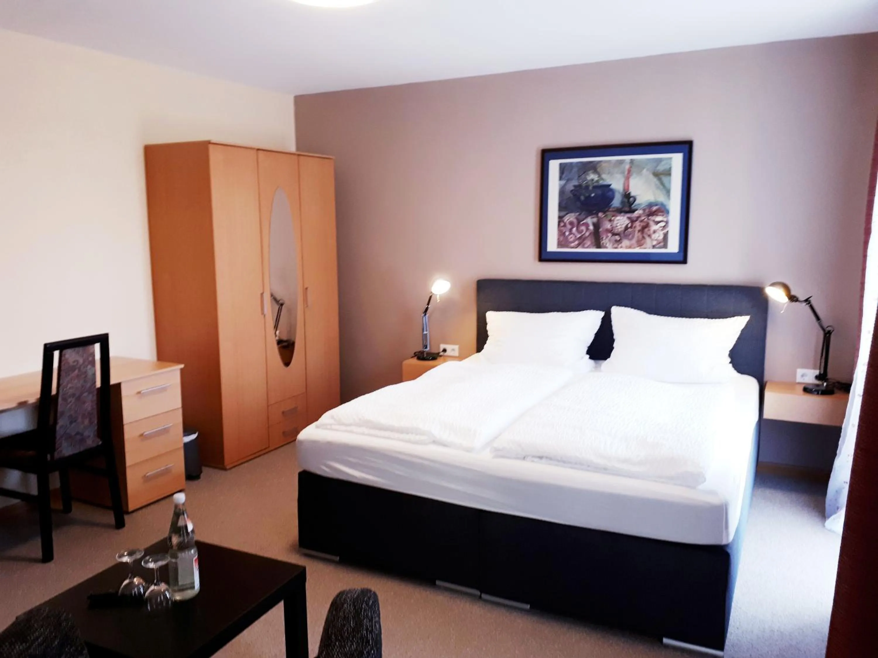 Bed in Hotel Restaurant Denis