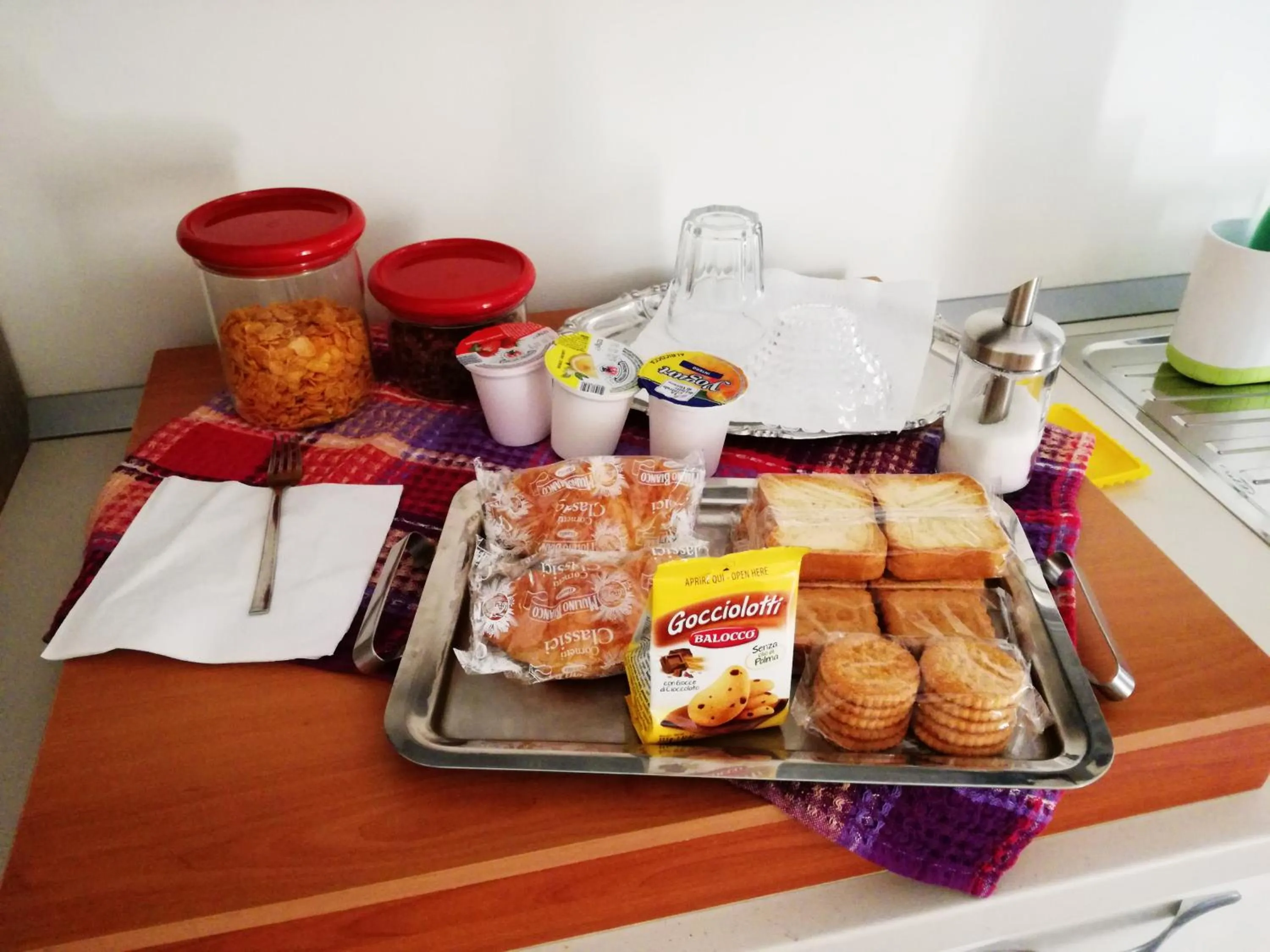 Communal kitchen in B&B La Magnolia