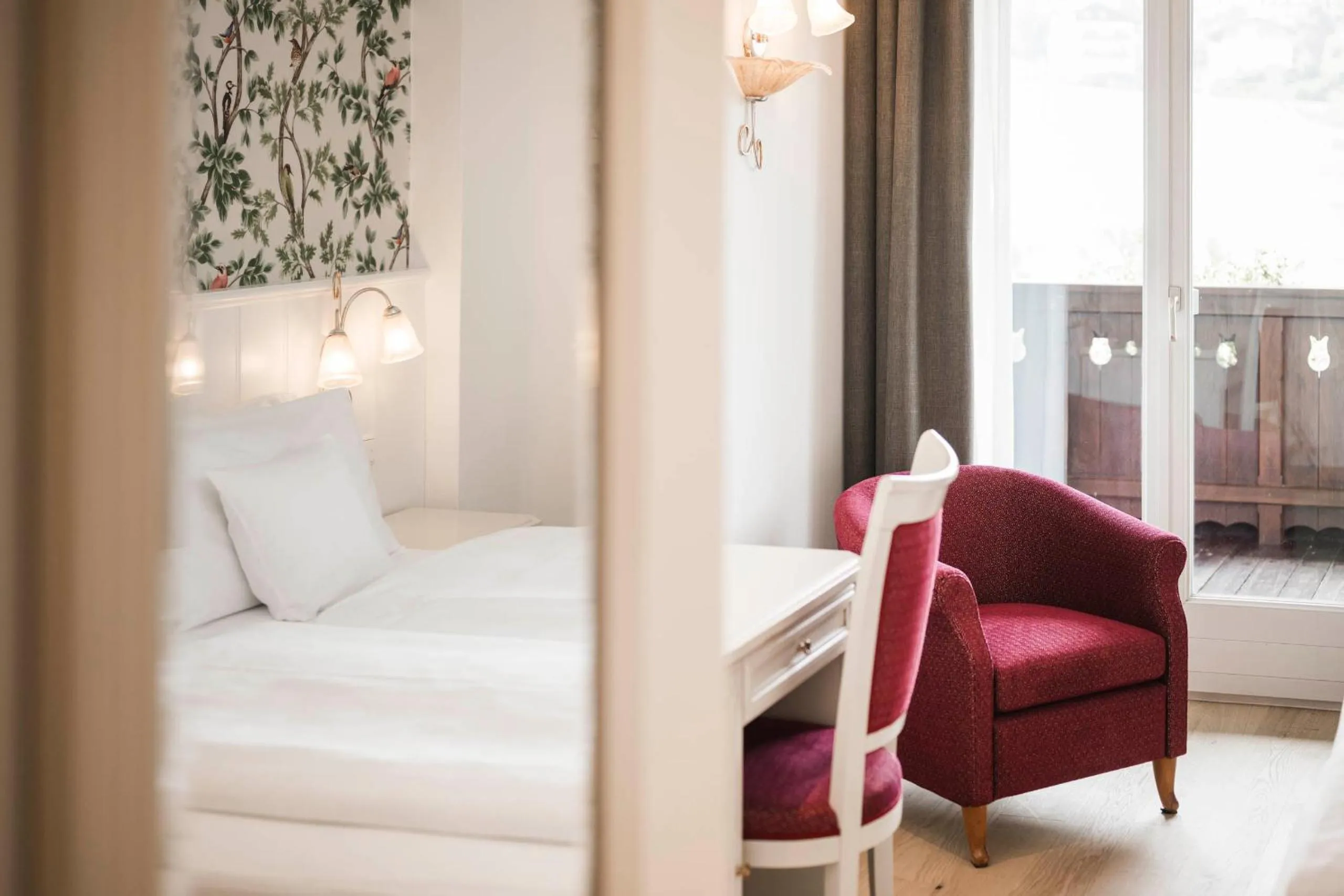 Bed in Hotel Villa Kastelruth