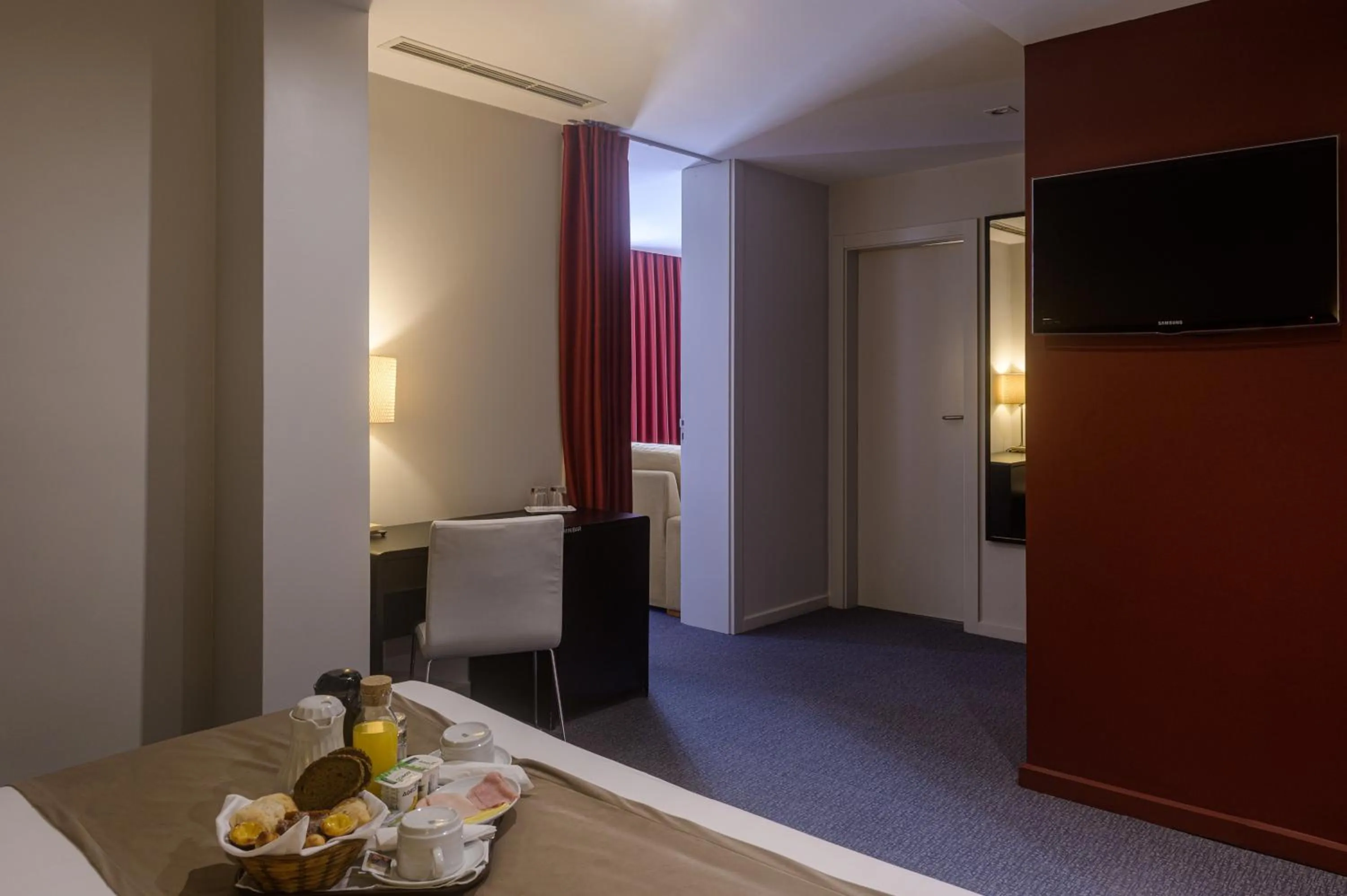 Bed in Hotel Torre Mar