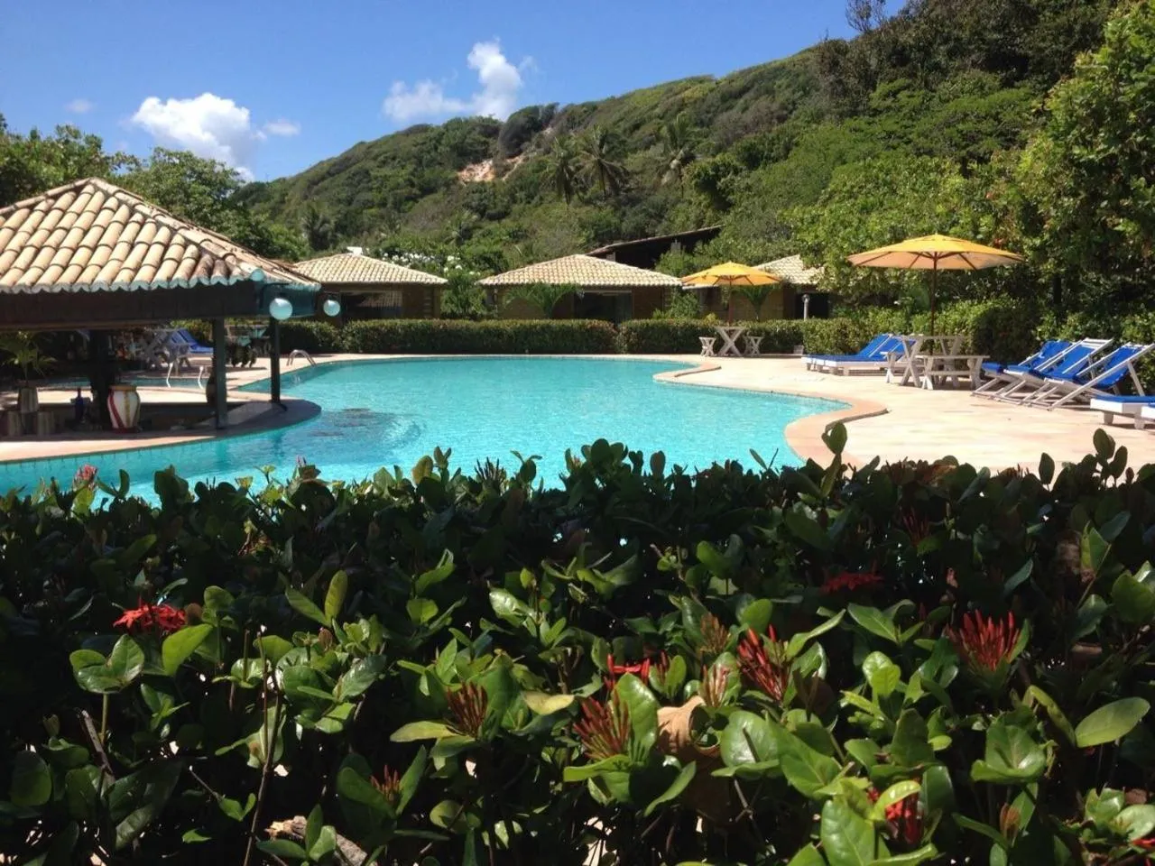 Pool view in Pousada do Forte