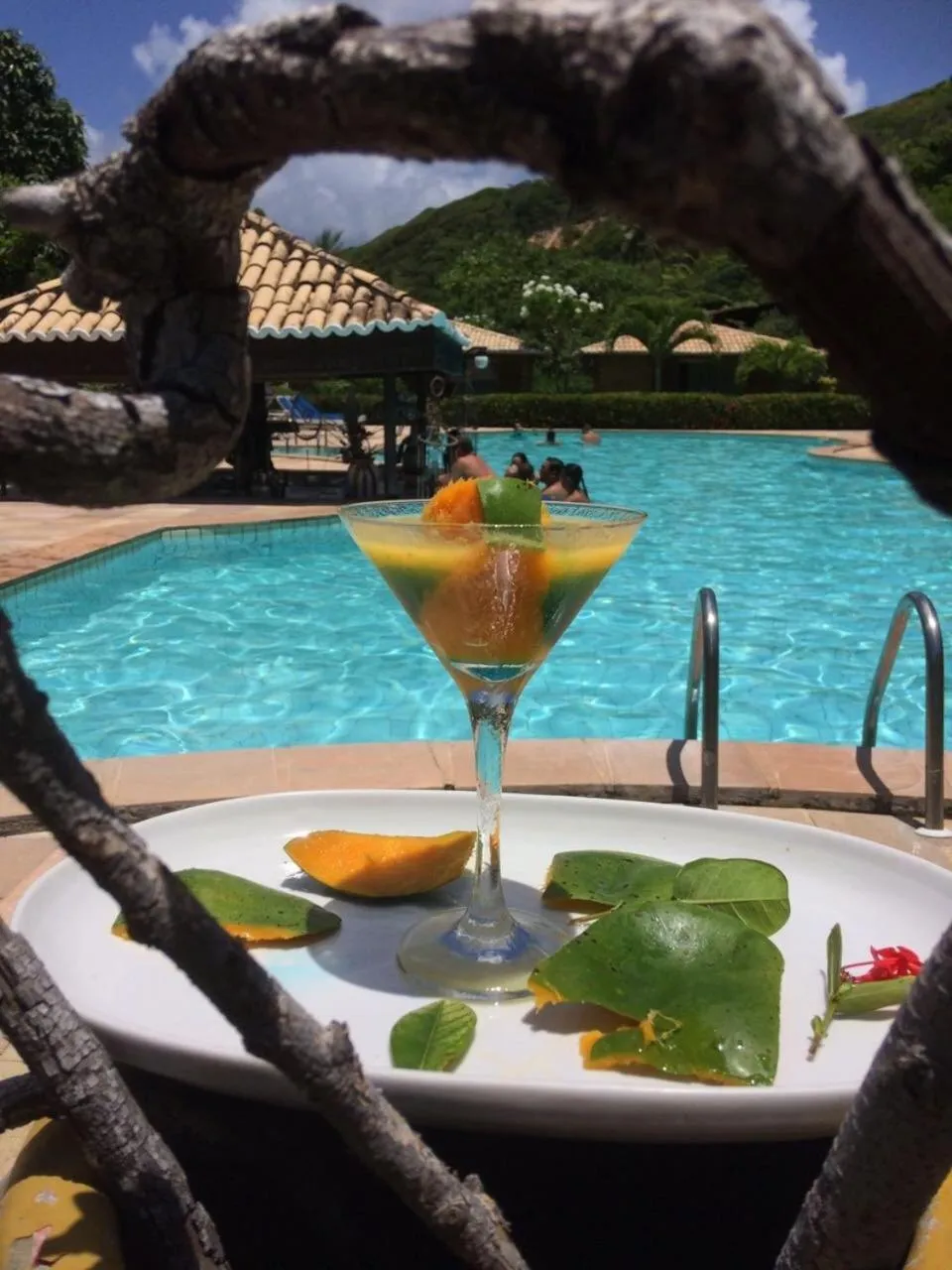 Pool view in Pousada do Forte