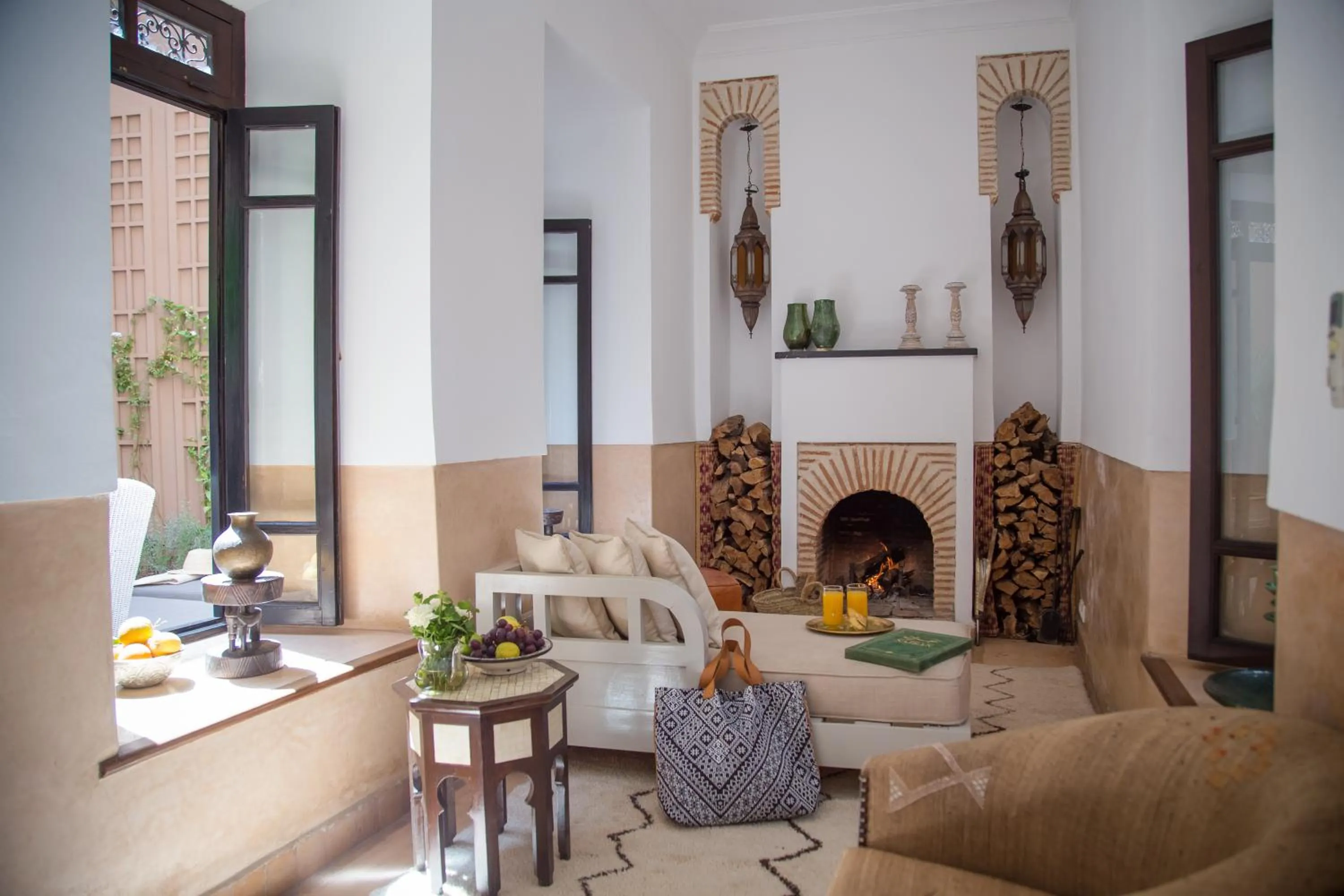 Seating area in Riad Olema et Spa