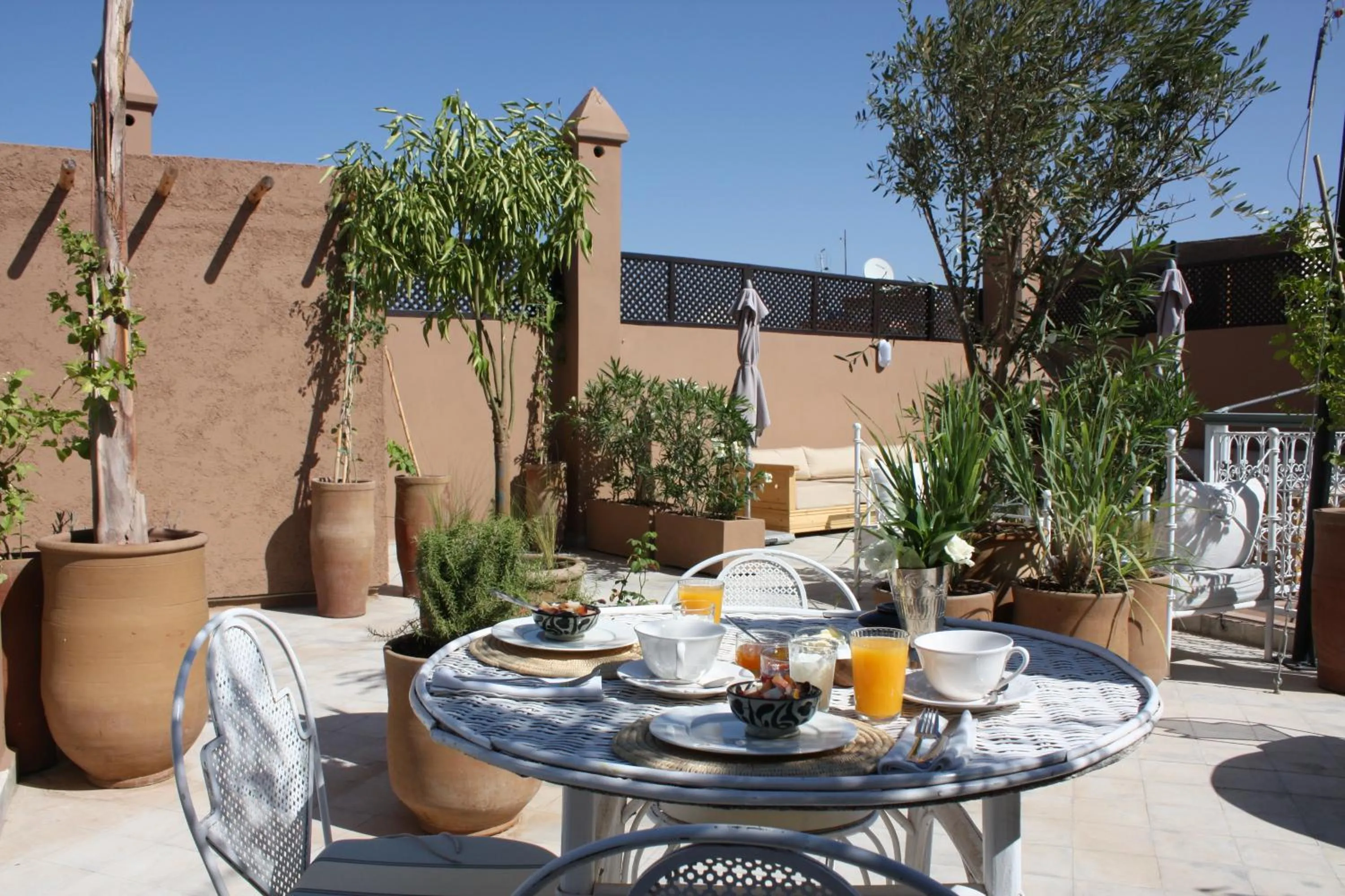 Patio in Riad Olema et Spa