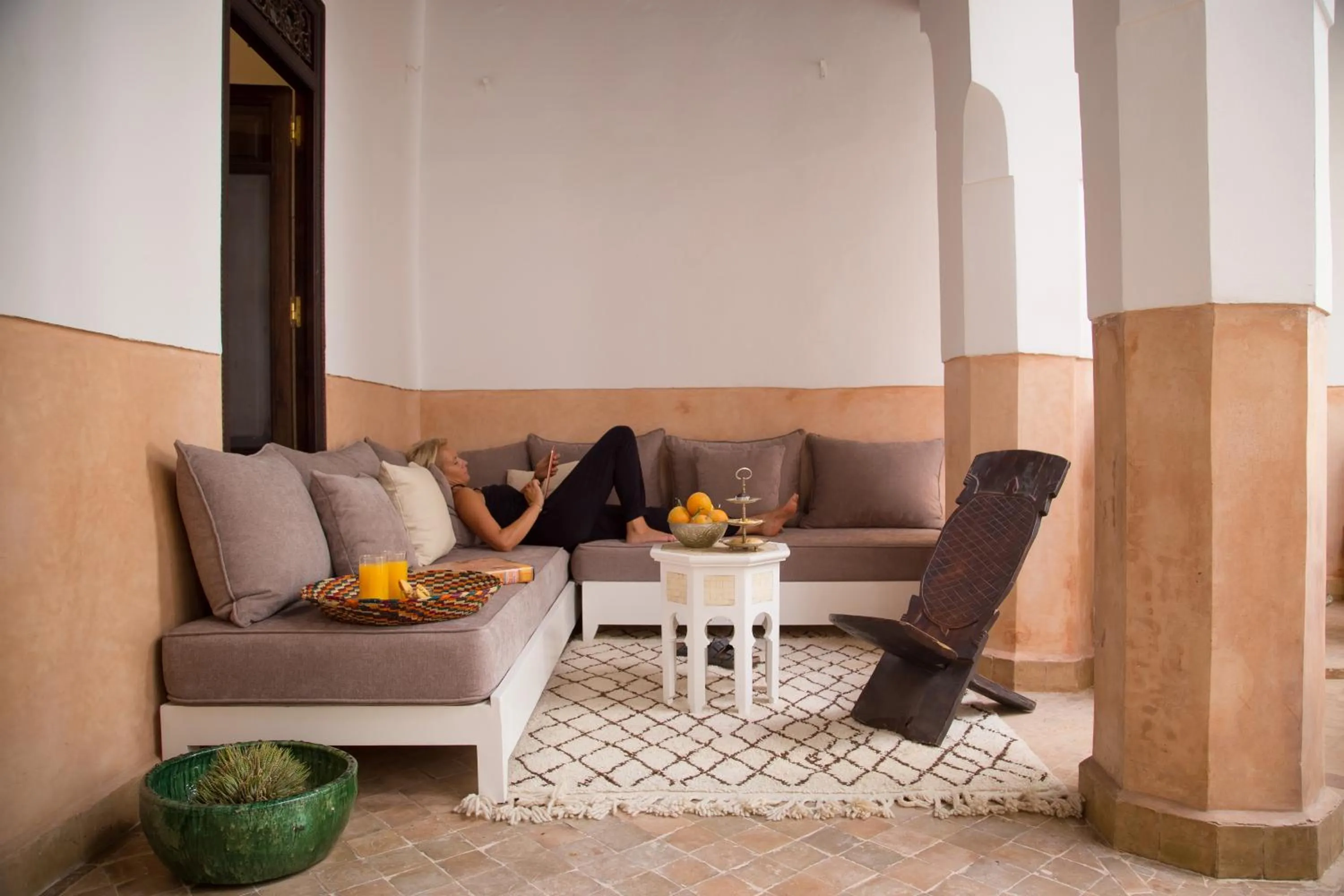 Seating area in Riad Olema et Spa