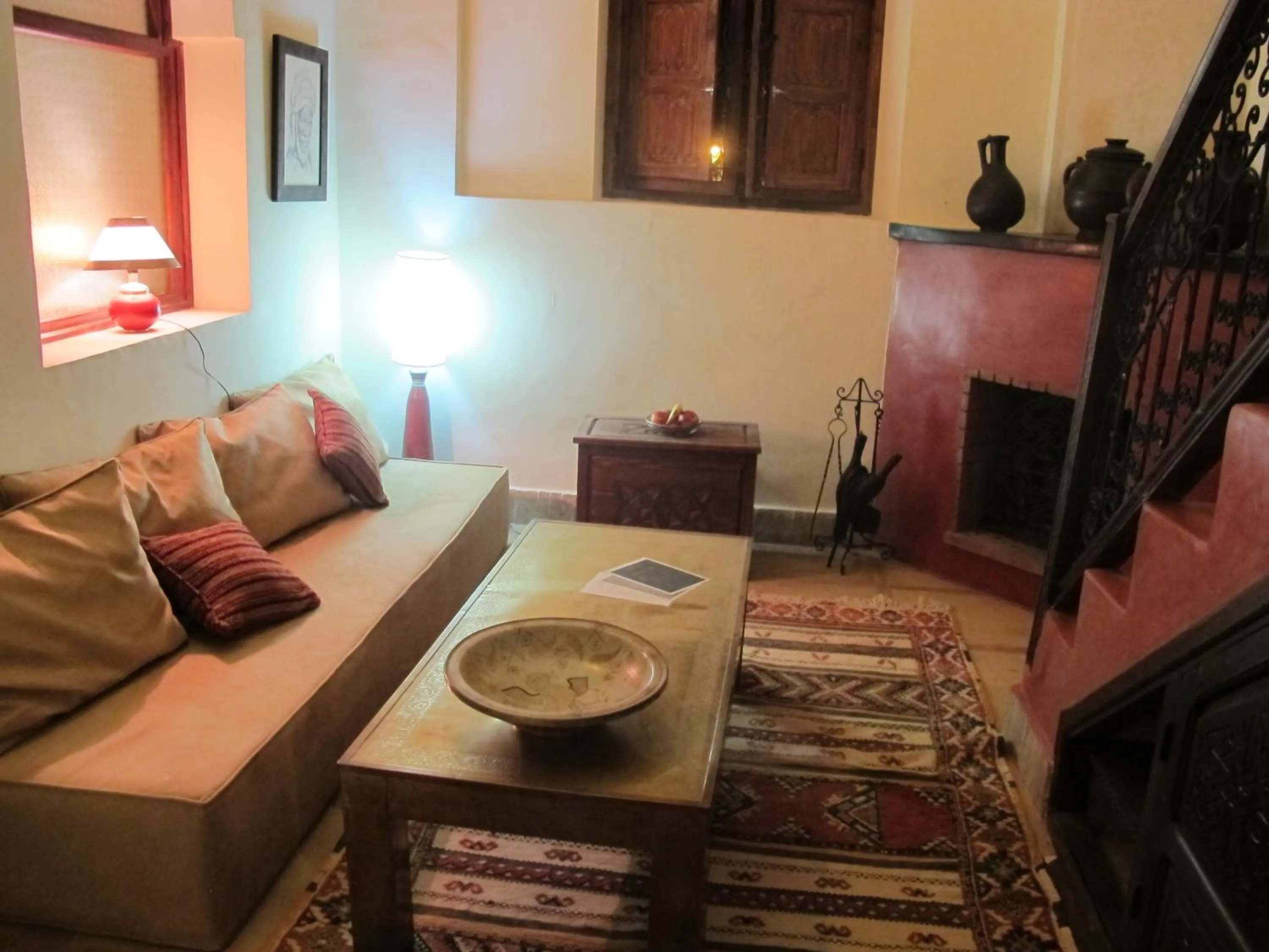 Seating area in Riad Al Loune