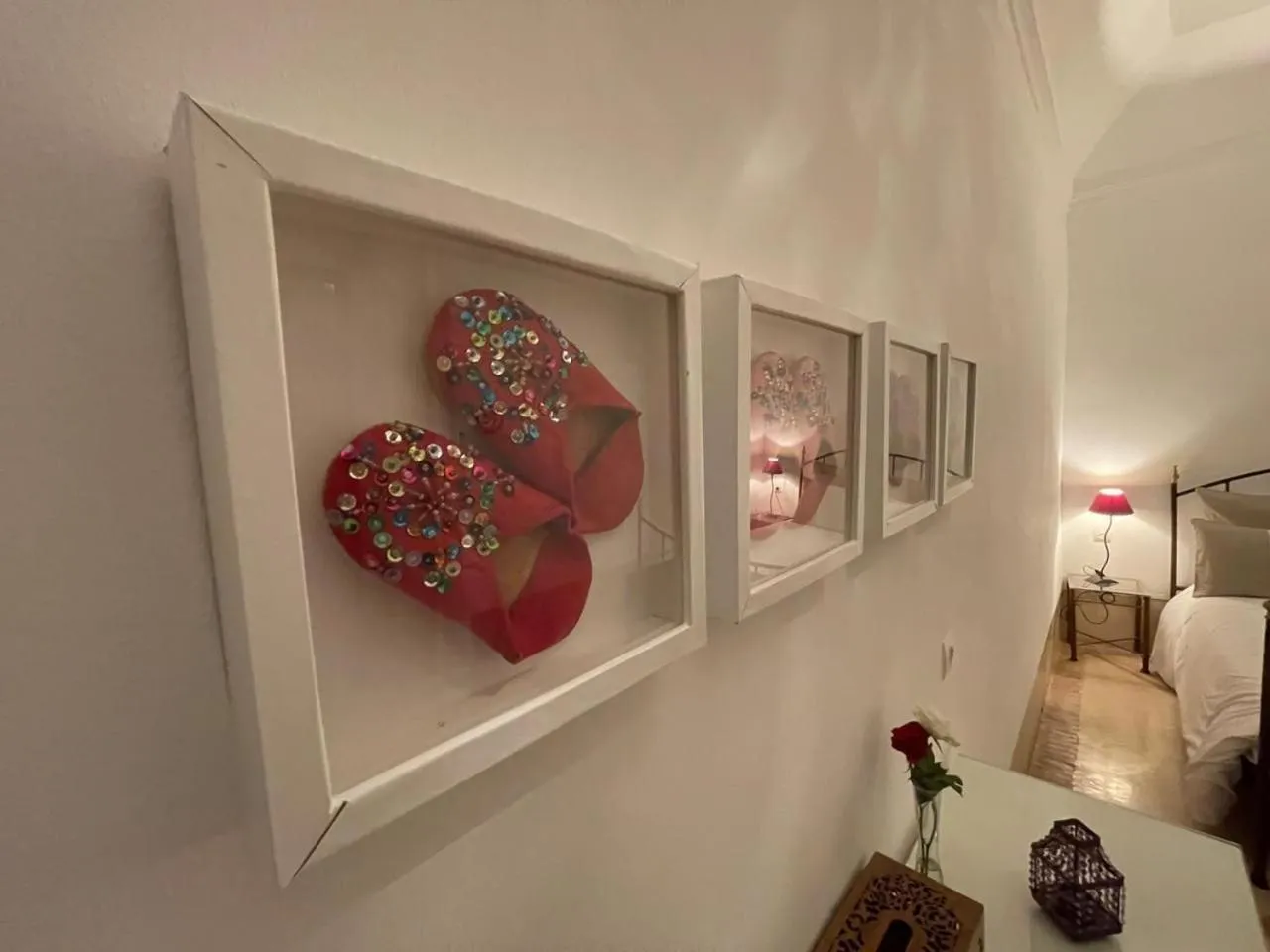 Decorative detail, Bed in Riad Dar El Gnaouia