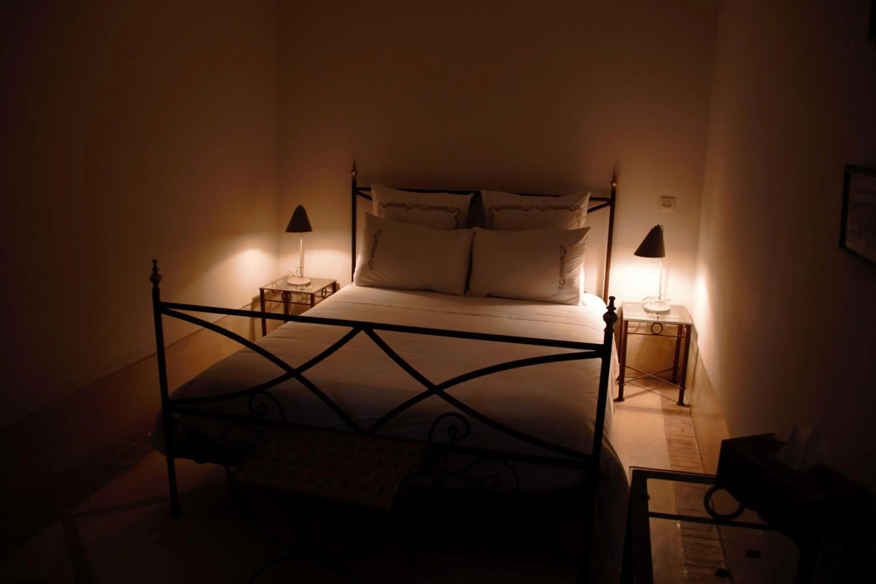 Bed in Riad Dar El Gnaouia