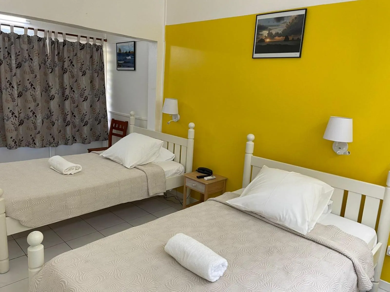 Bed in Hotel Le Rotabas