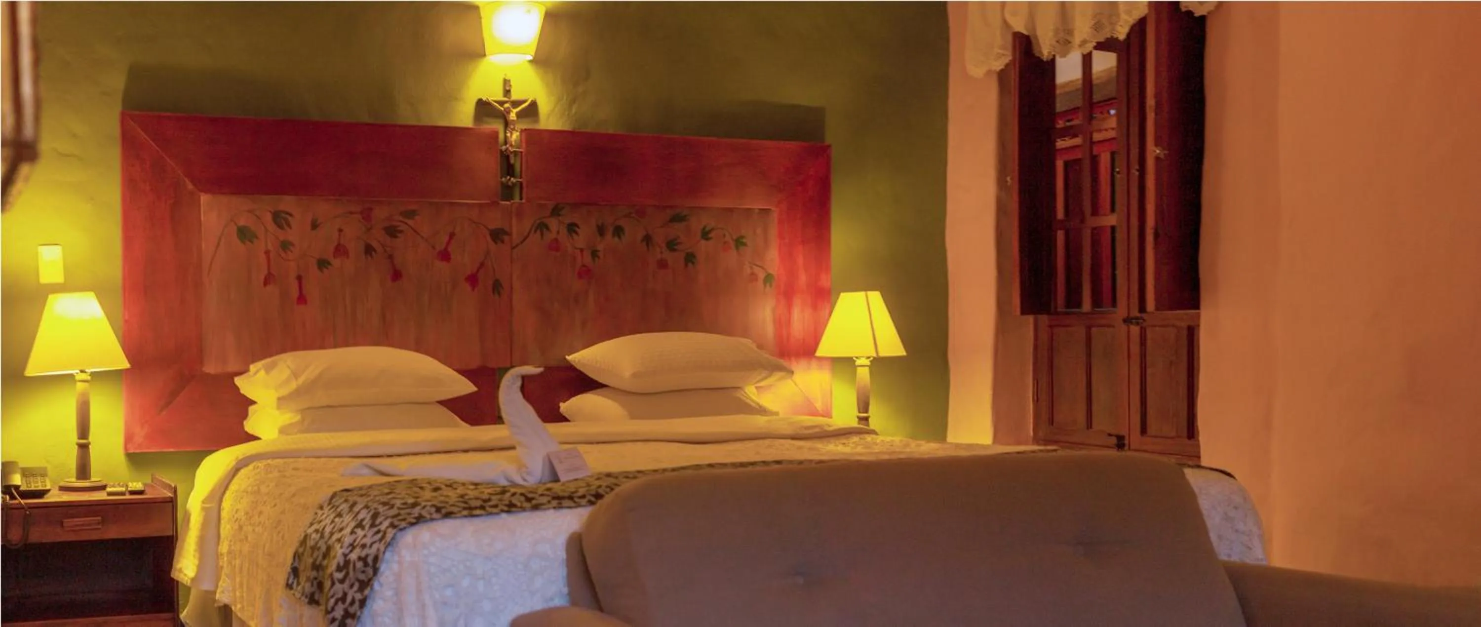 Bed in Hotel La Posada de San Antonio